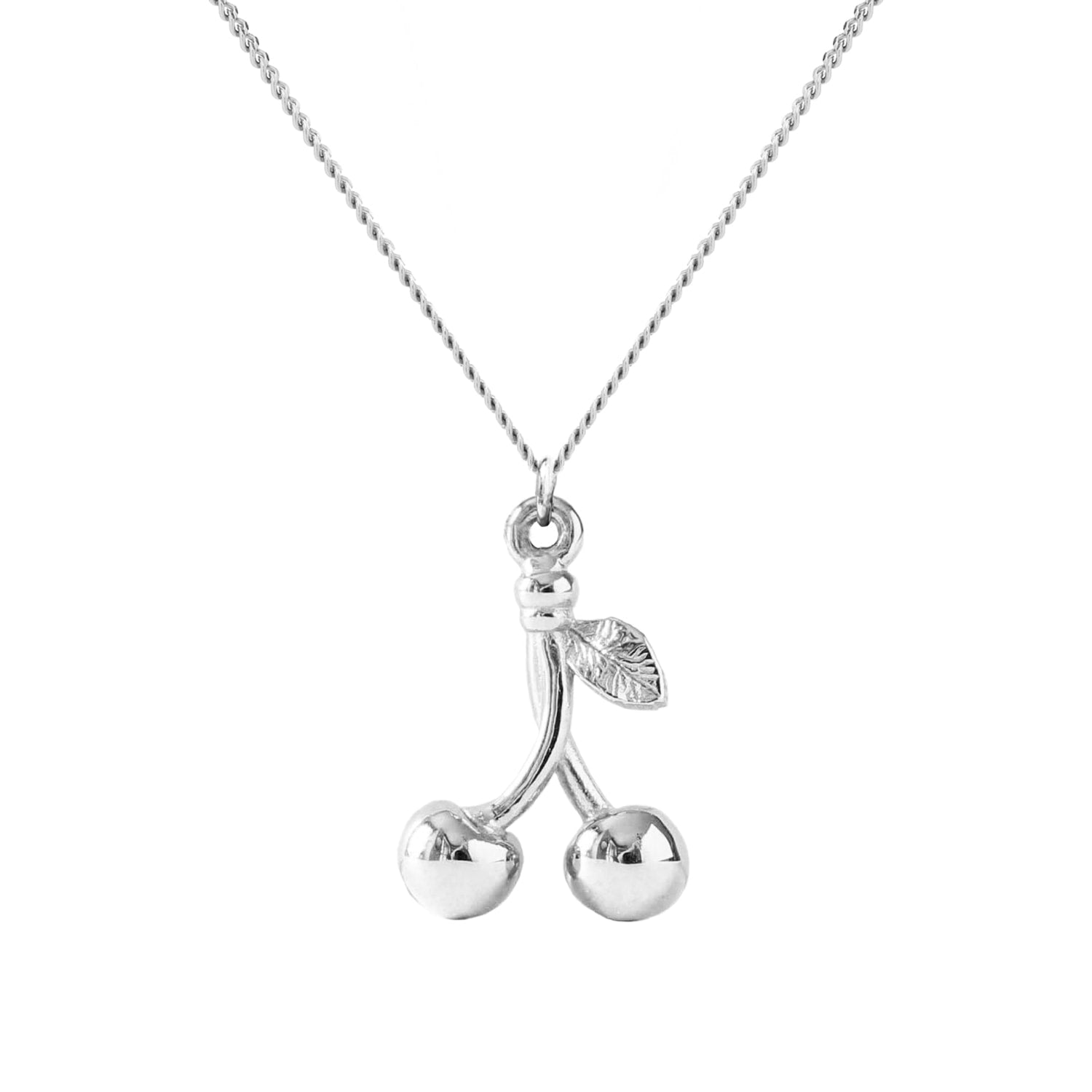 Cherry Necklace – Silver