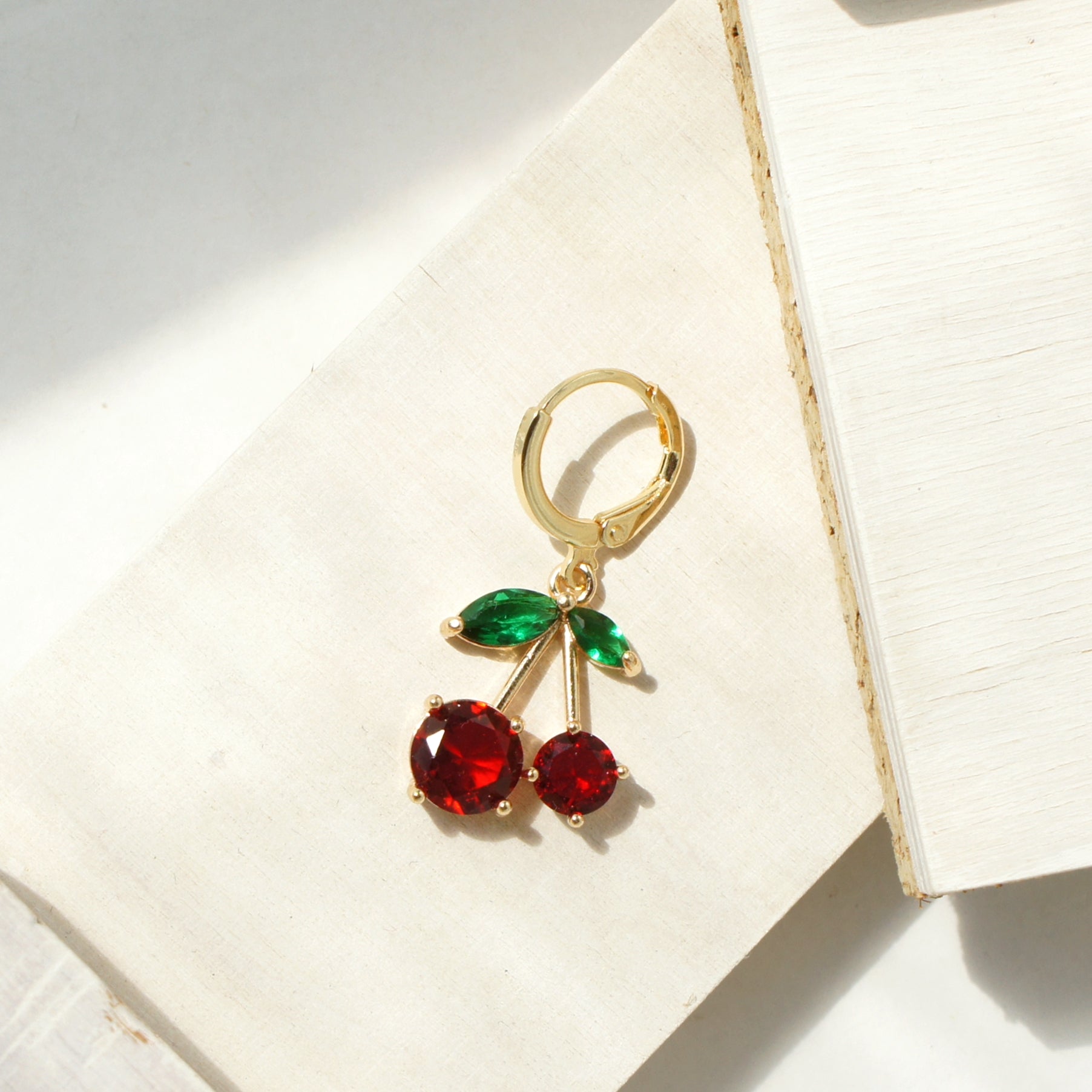 Cherry Pie Huggie Hoop Earrings