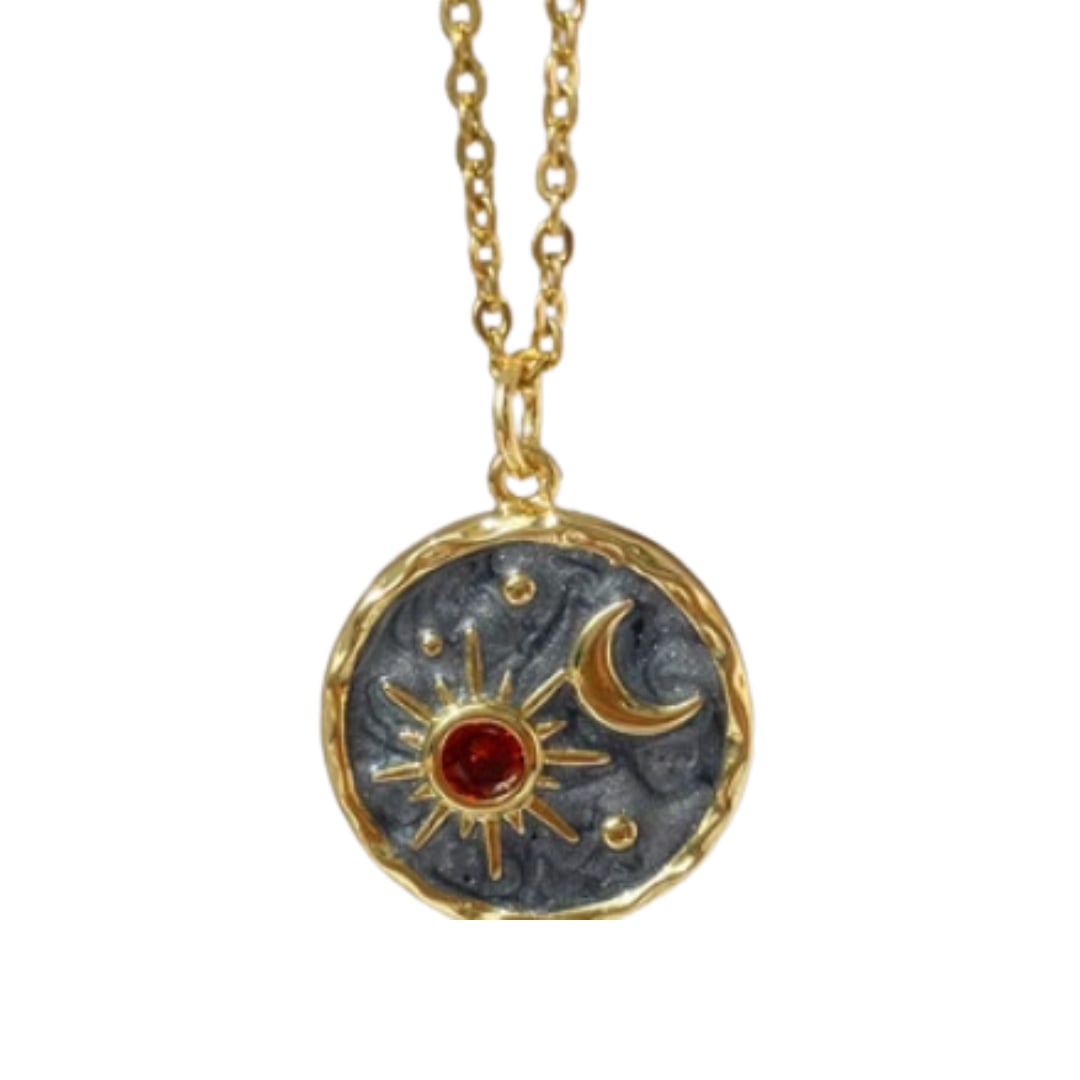 Chloe's Sun & Moon Pendant Necklace