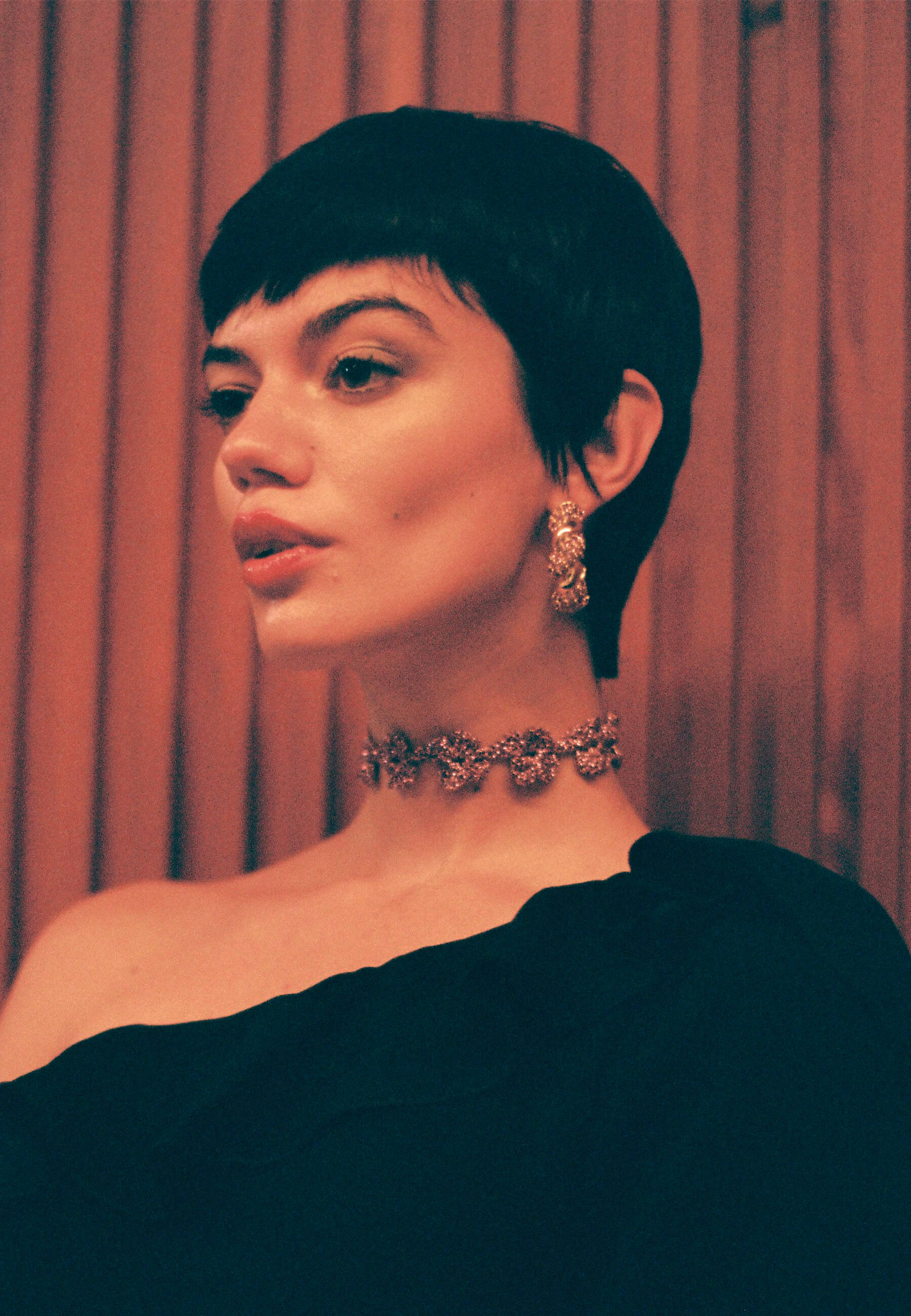 Binibeca Mauve Flower Choker