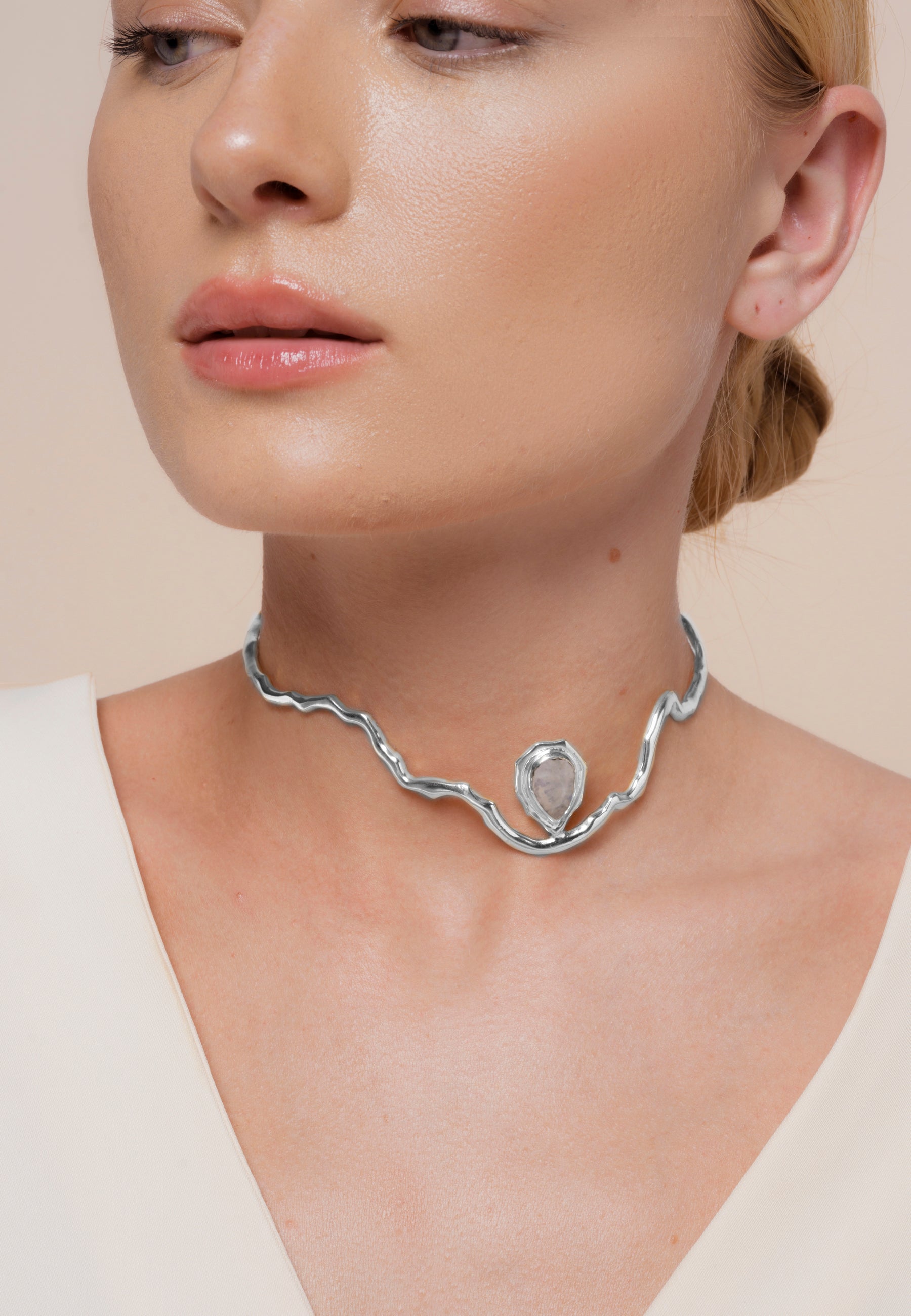 Gratitude Silver Choker