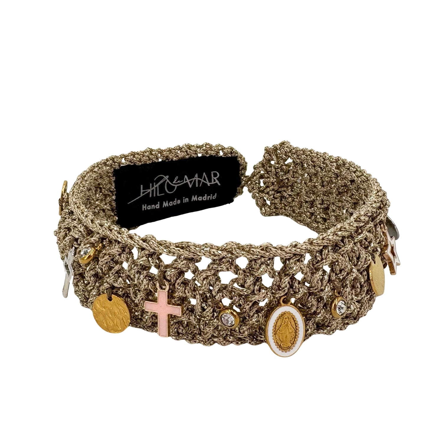 Choker Necklace Sunshine With Charms - Gold