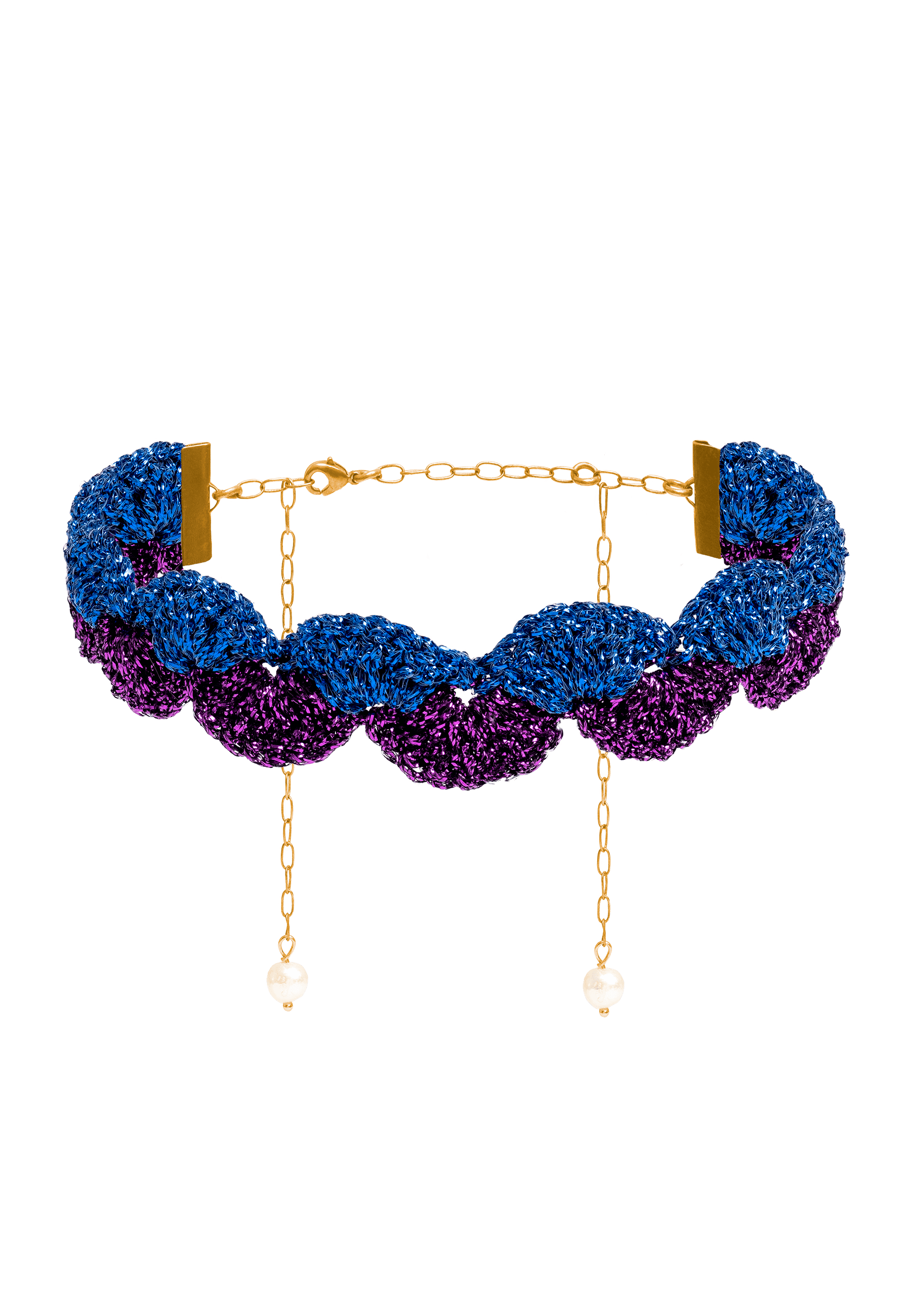 Purple And Blue Vibrant Deyá Choker
