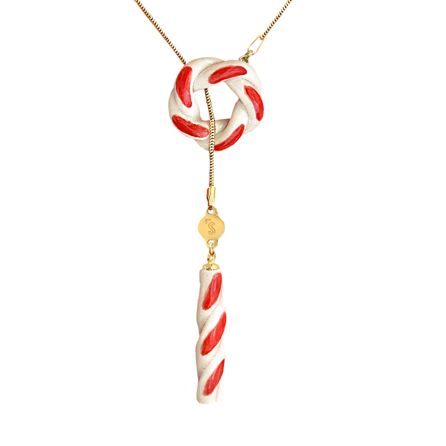 Christmas Candy Choker Golden Necklace