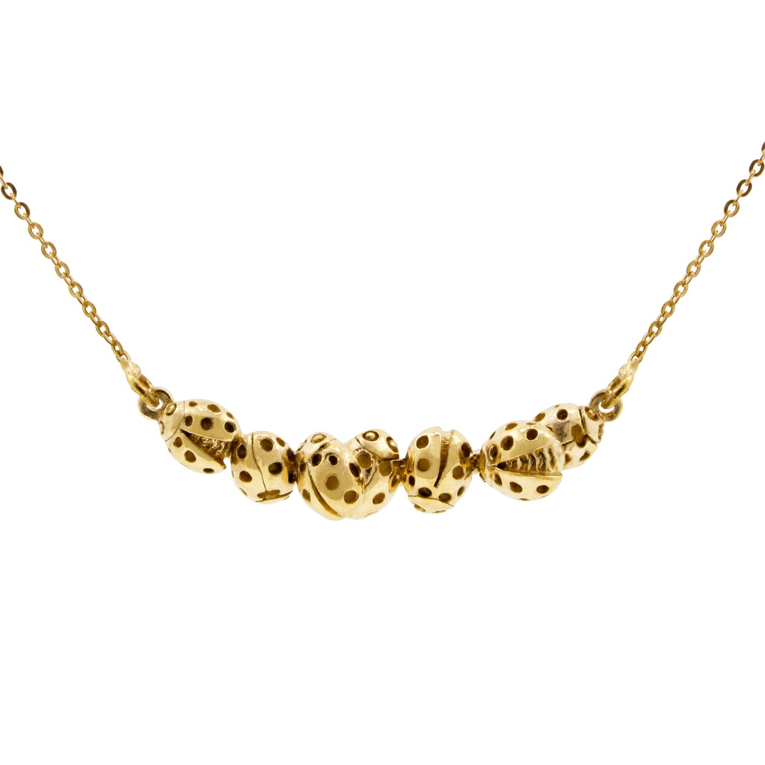 Loveliness Of Ladybirds Necklace – Gold