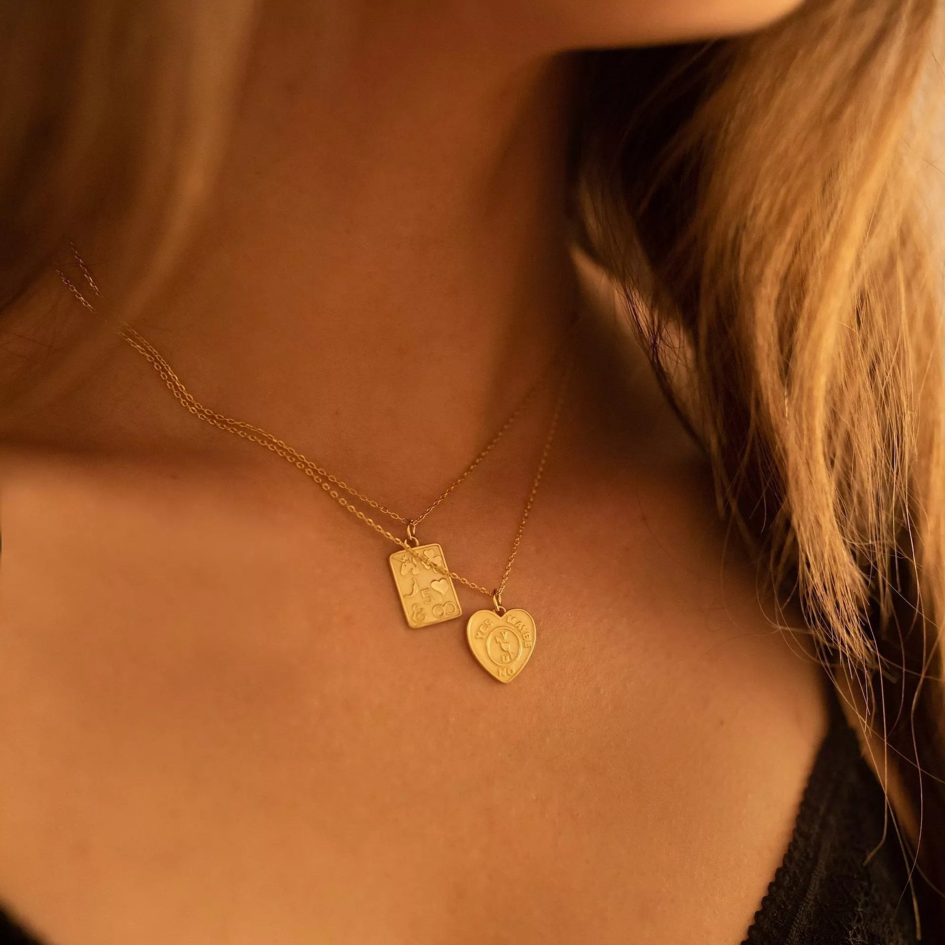 Chunky Gold Love Heart Necklace