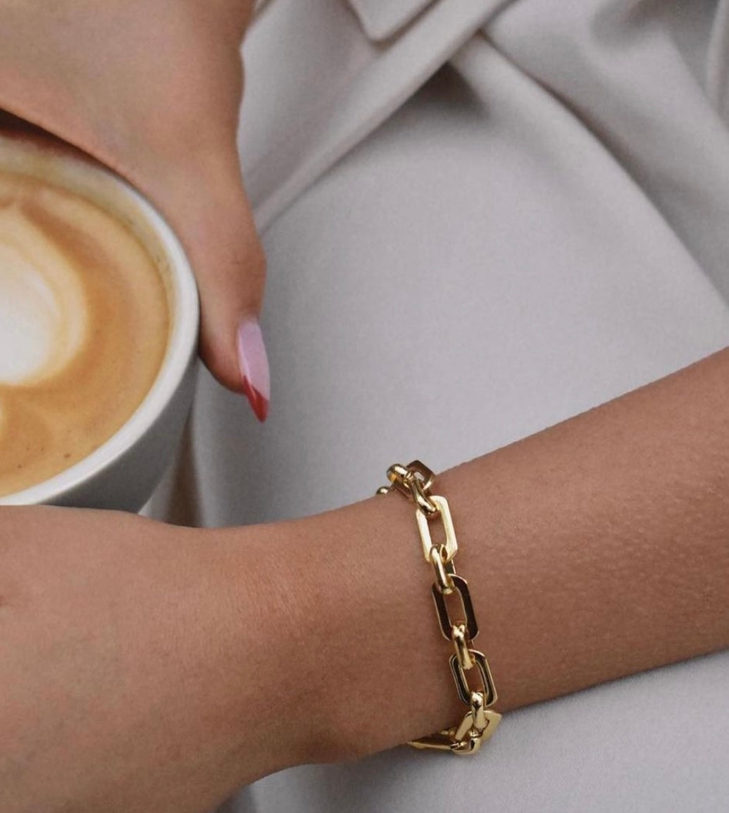 Chunky Box Chain Bracelet Jw