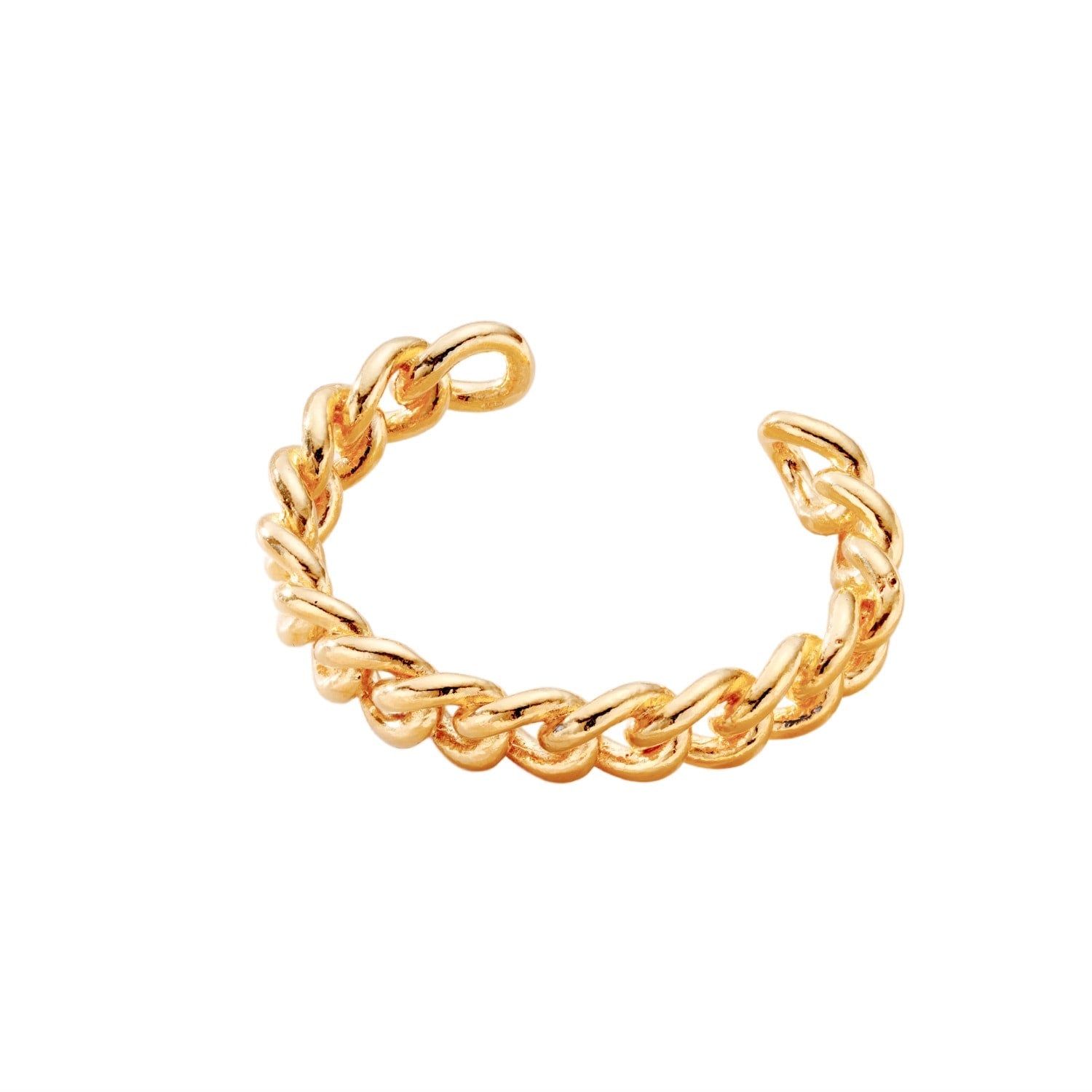 Chunky Curb Link Gold Cuff