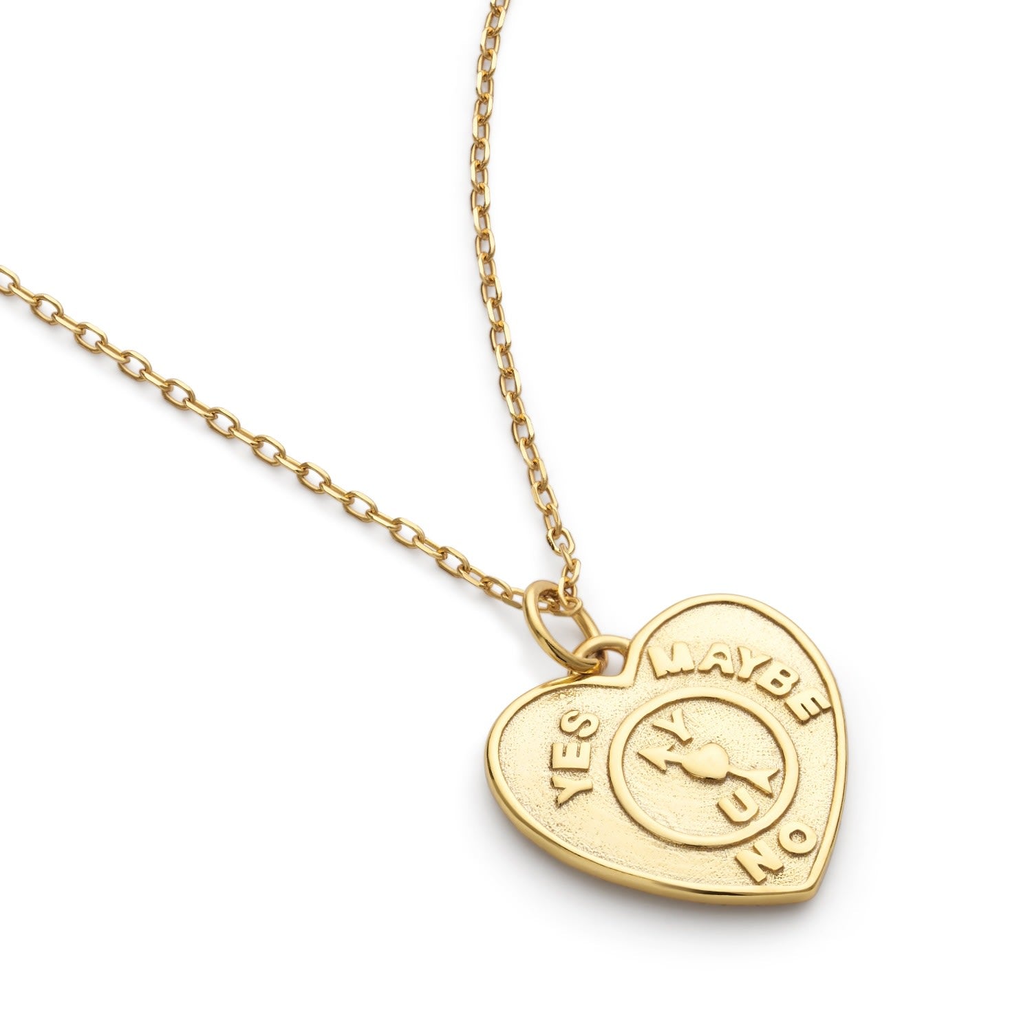 Chunky Gold Love Heart Necklace