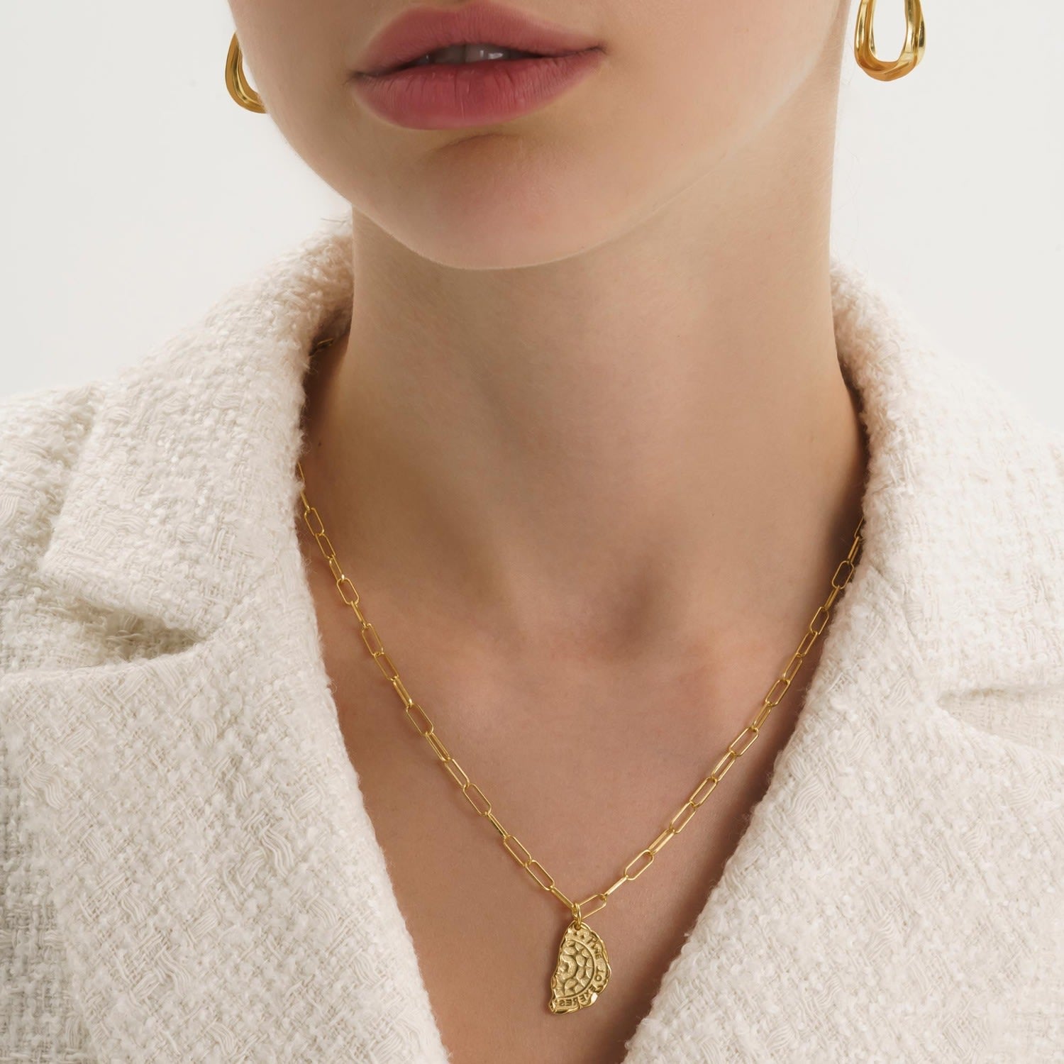 Gold Link Chain Minimalist Necklace