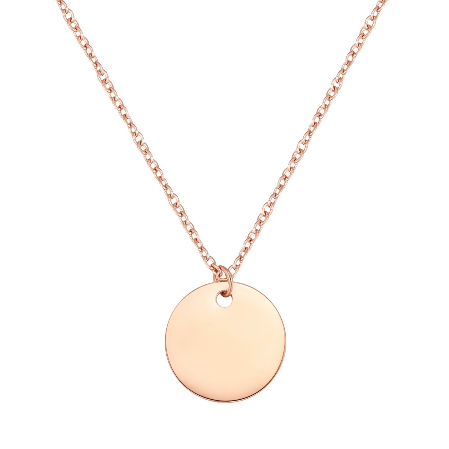 Circle Necklace Rose Gold