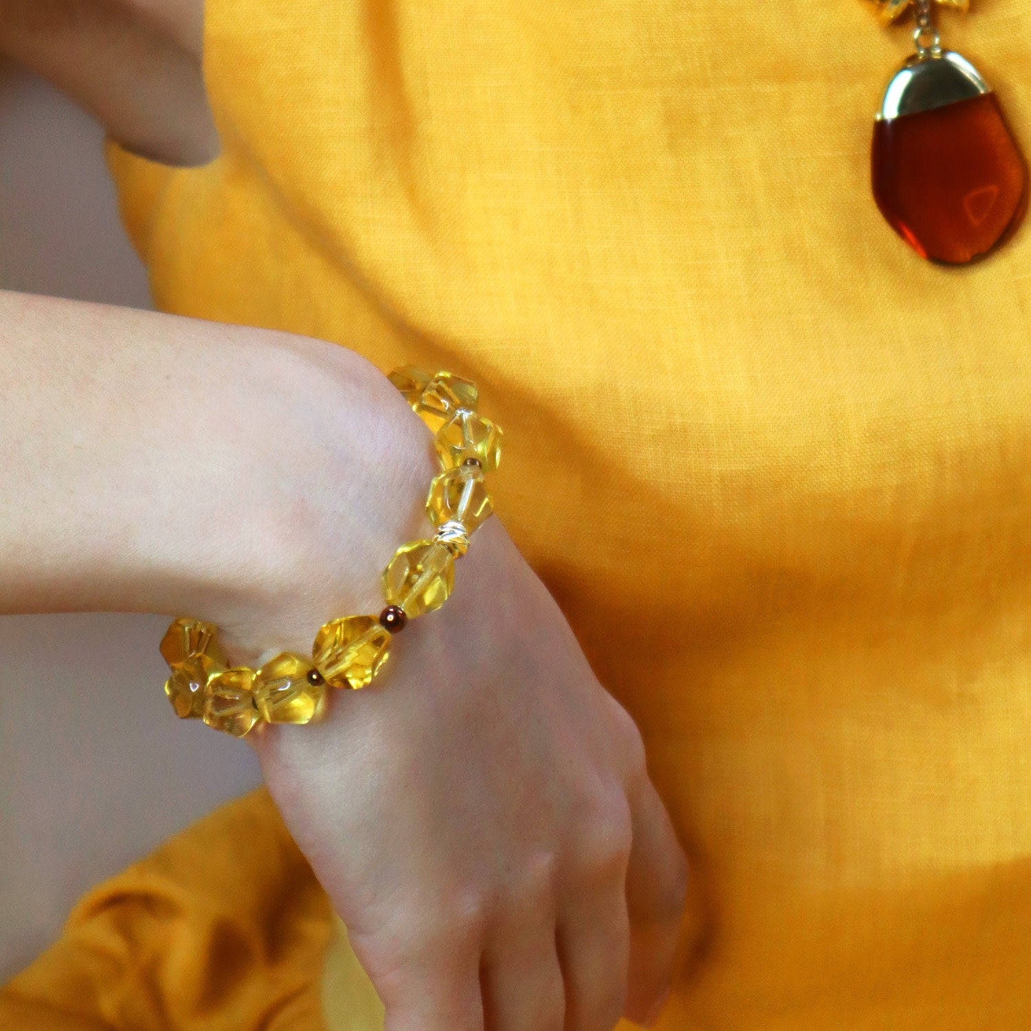 Citrine Natural Stone Bracelet