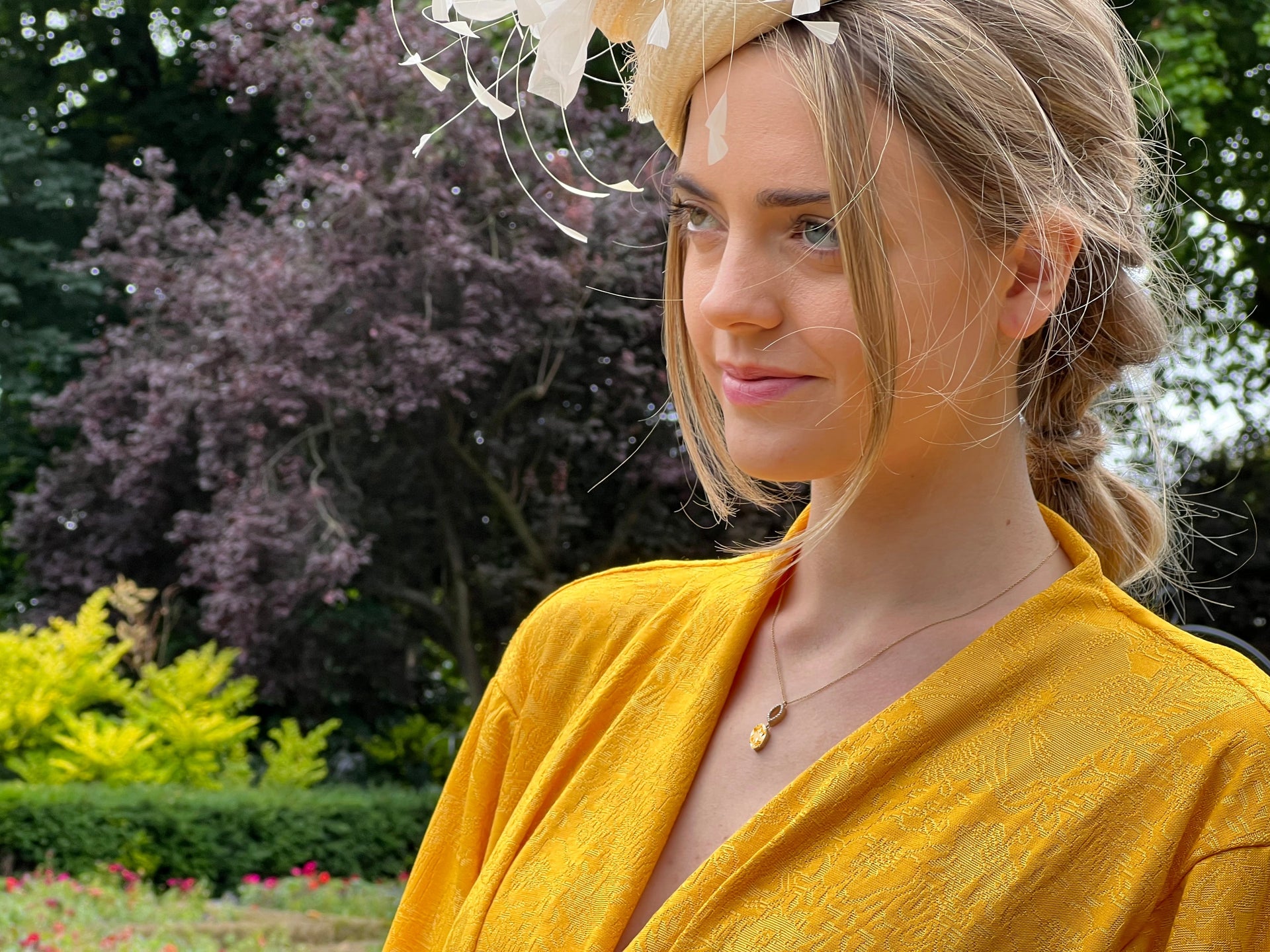 Citrine & Diamond Necklace