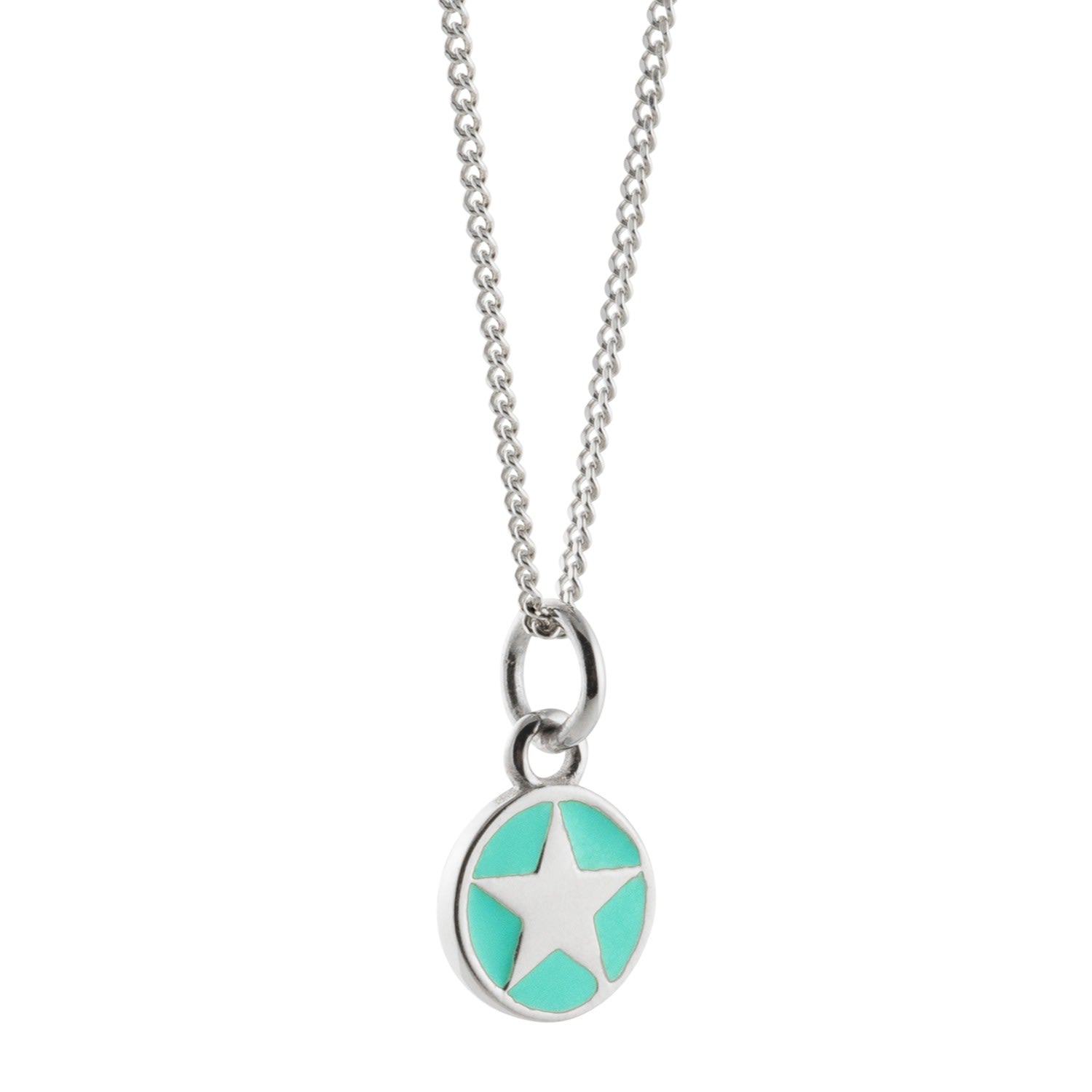 Jade Enamel Star Necklace