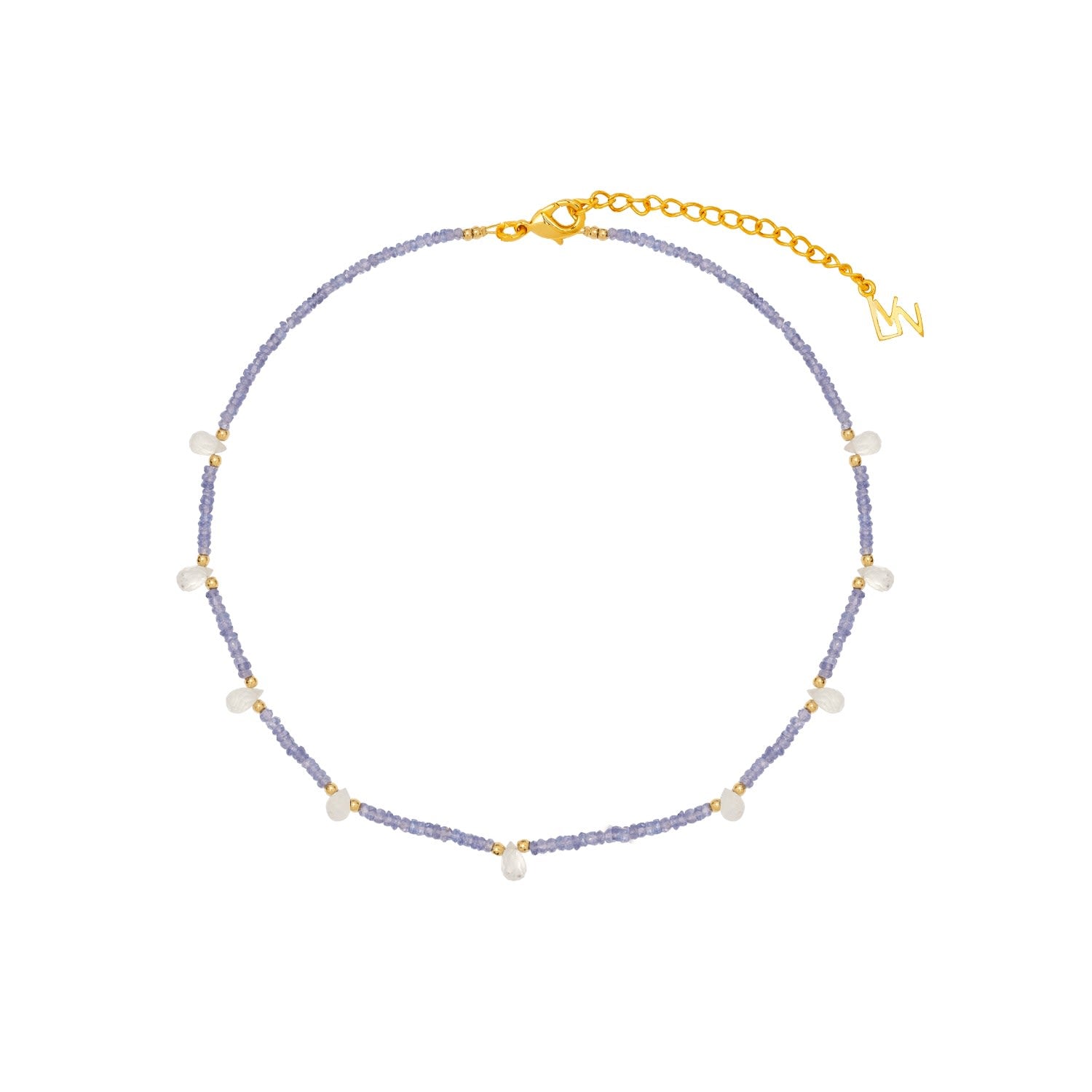 White & Lilac Pedraza Tanzanite Necklace