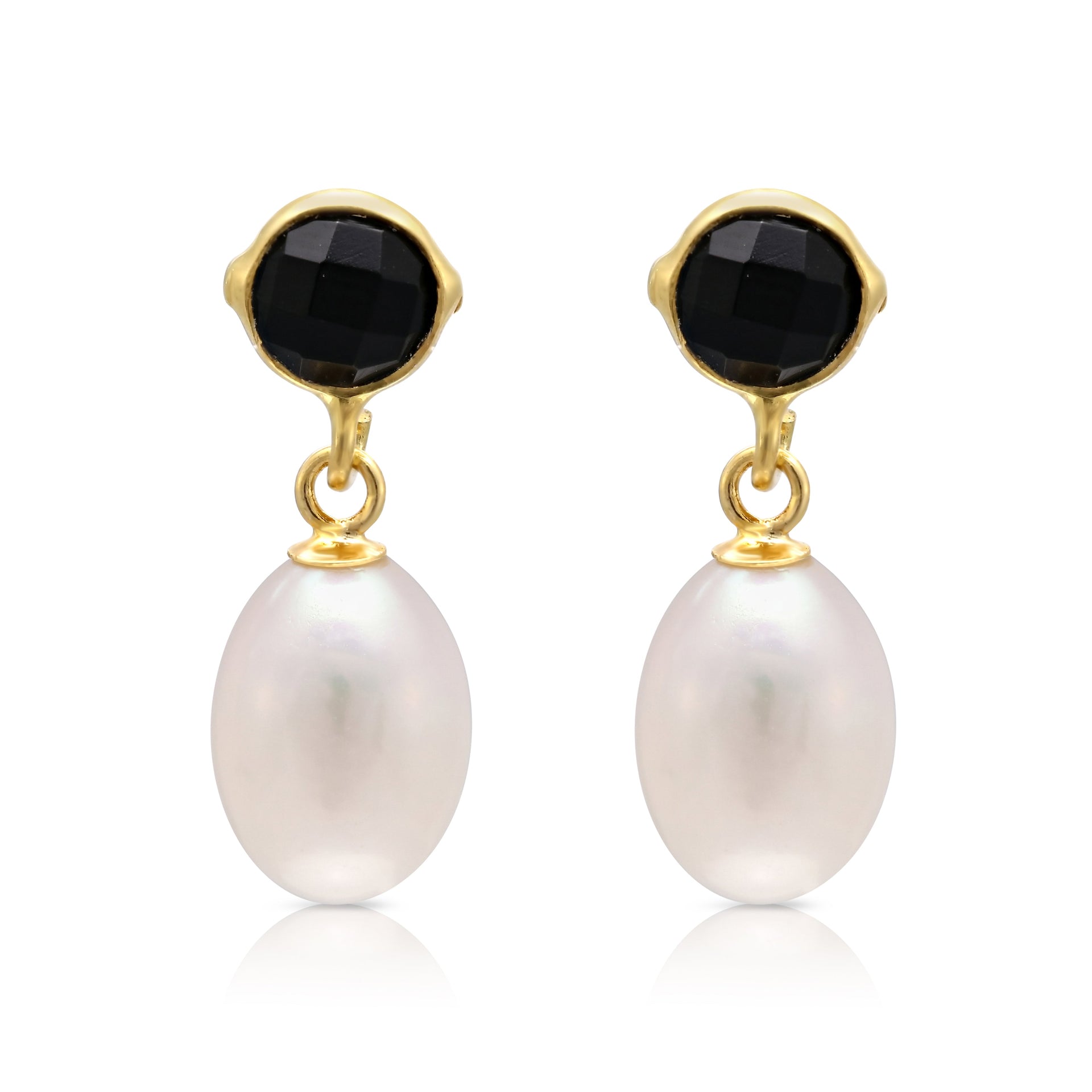 Clara Spinel & Cultured Freshwater Pearl Drop Earrings