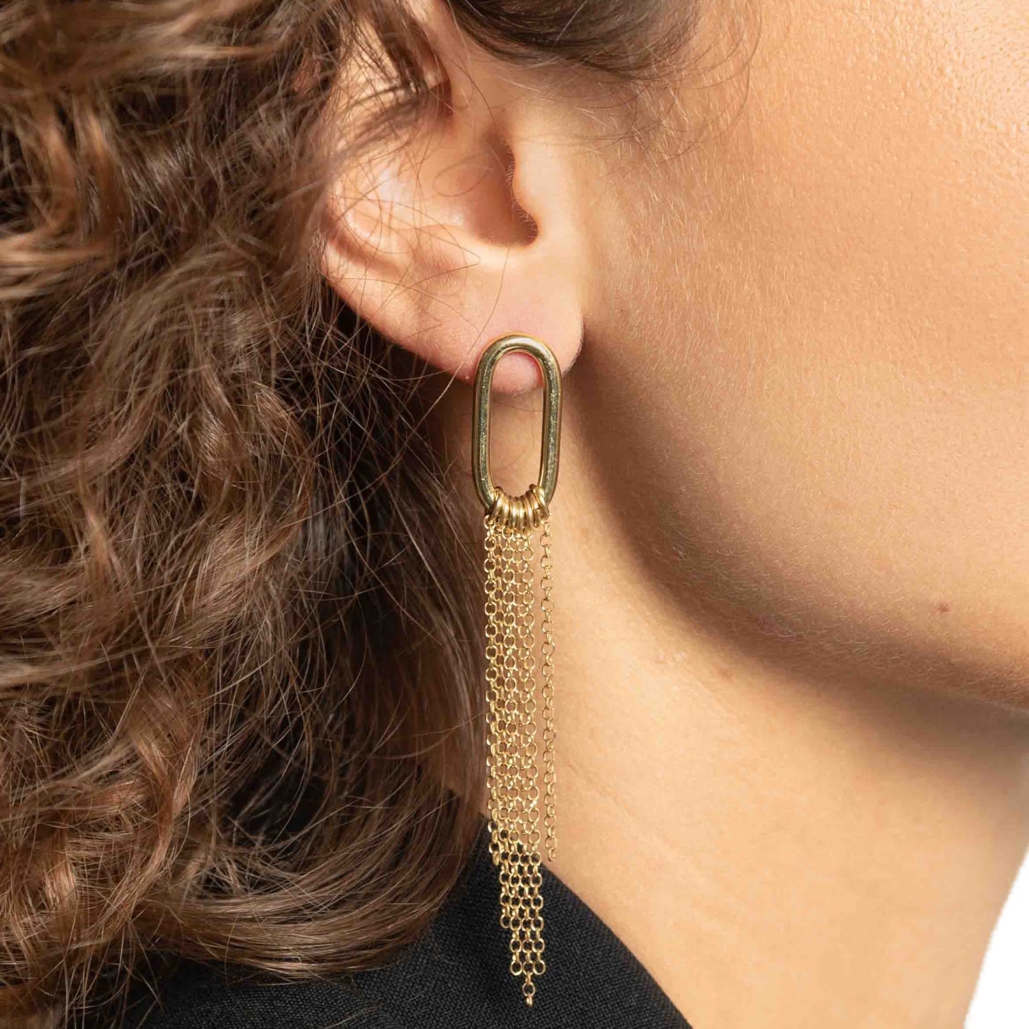 Classic Earring Tube Chain