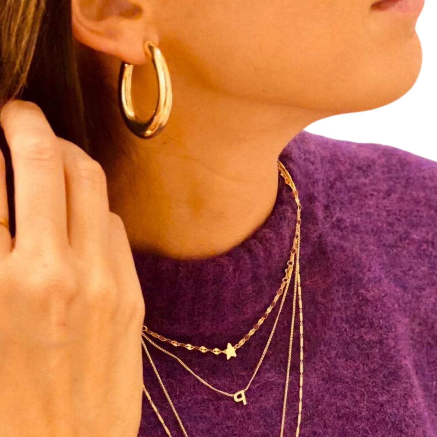 Classic Earrings Creole Deluxe S