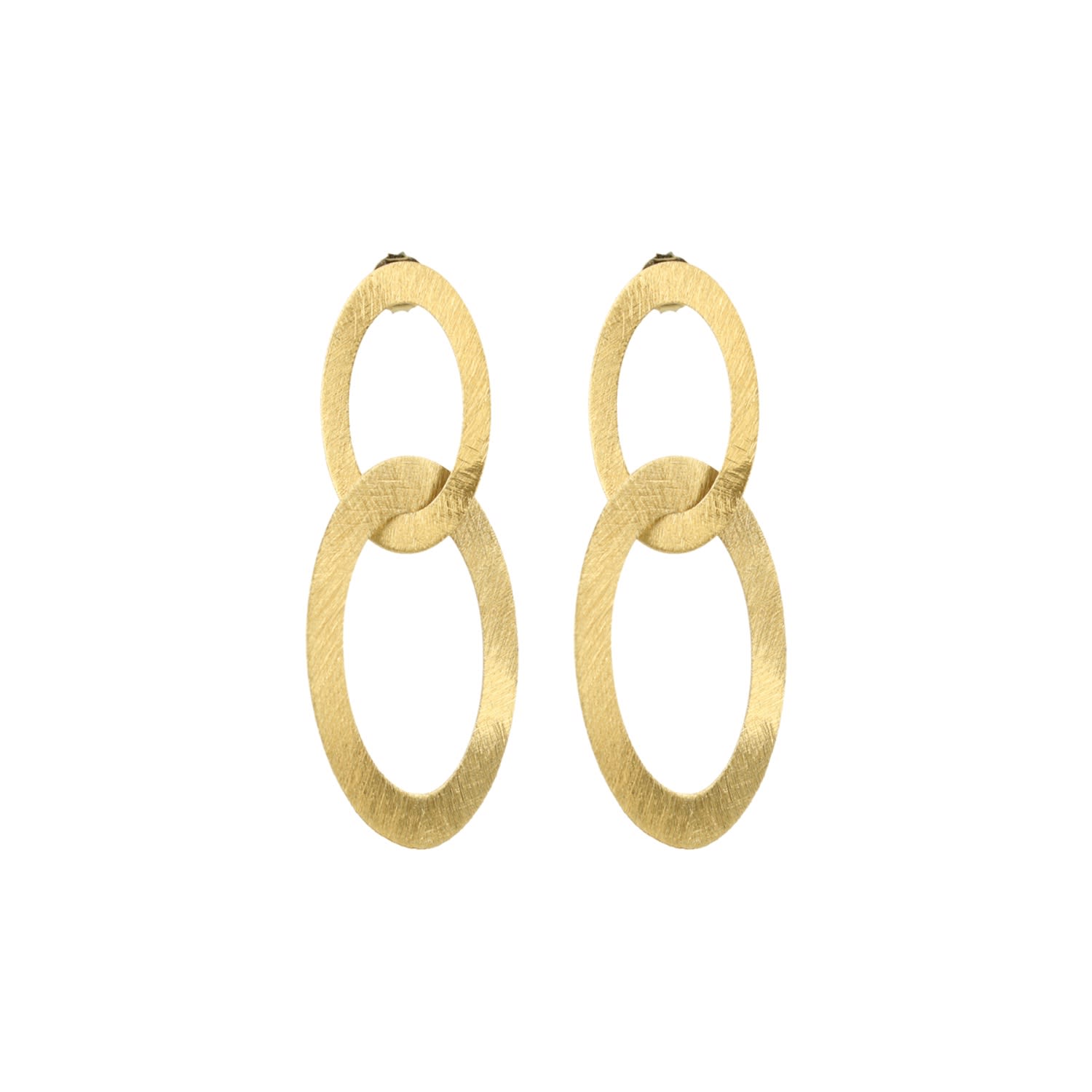 Classic Earrings Oval Charm L