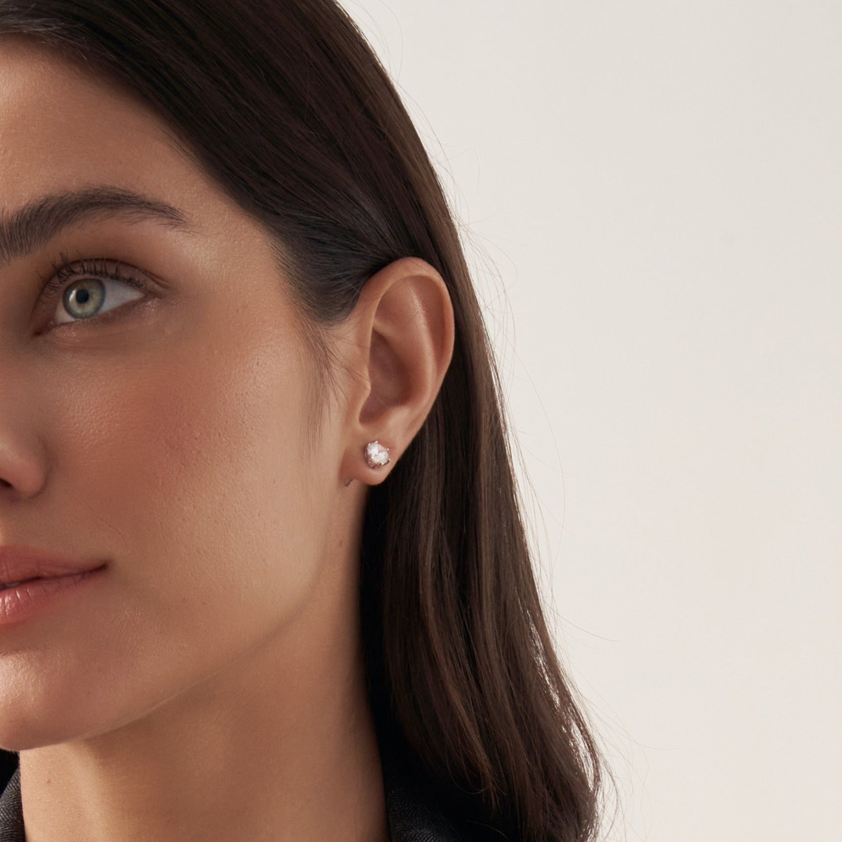 Classic Round Crystal Earrings