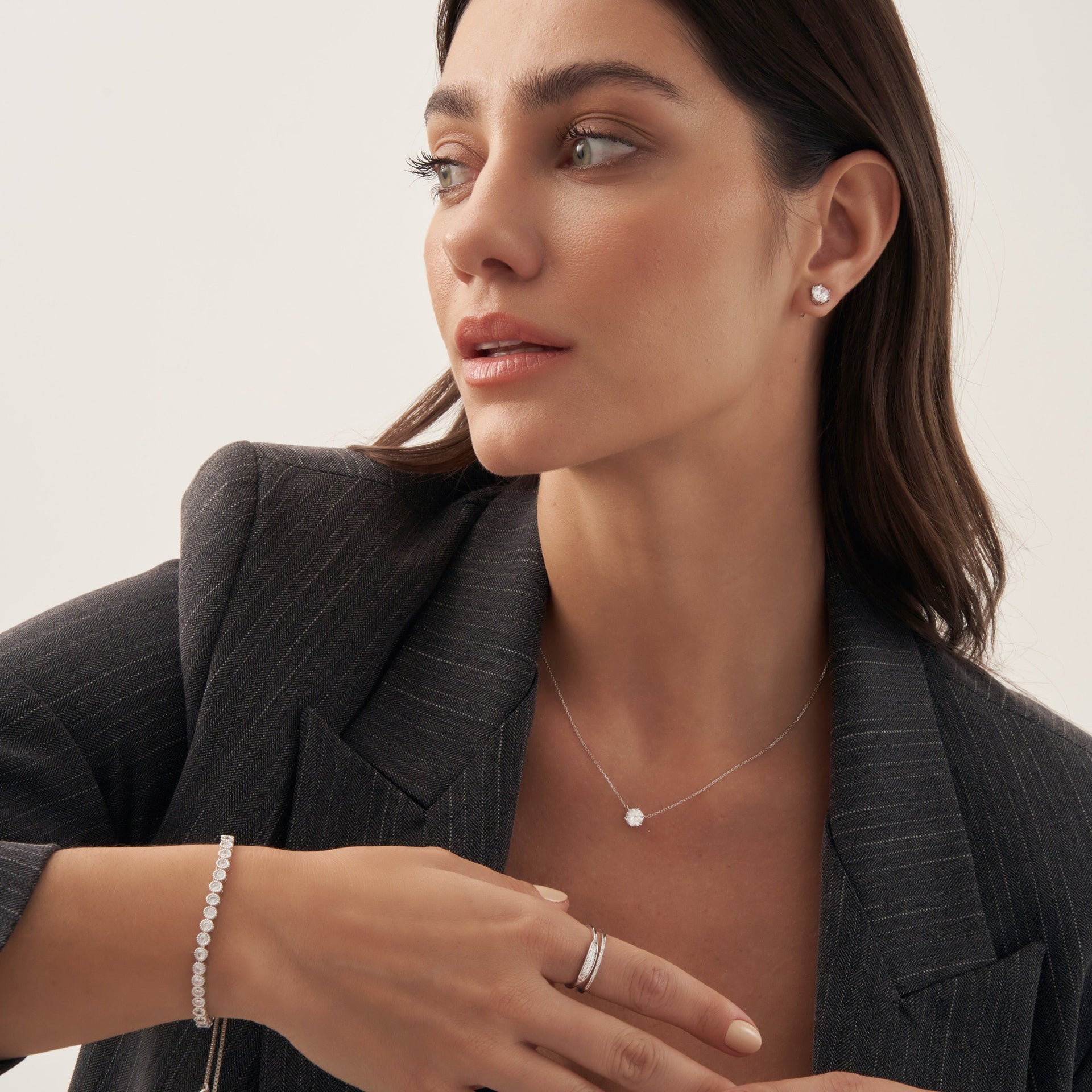 Classic Round Crystal Necklace