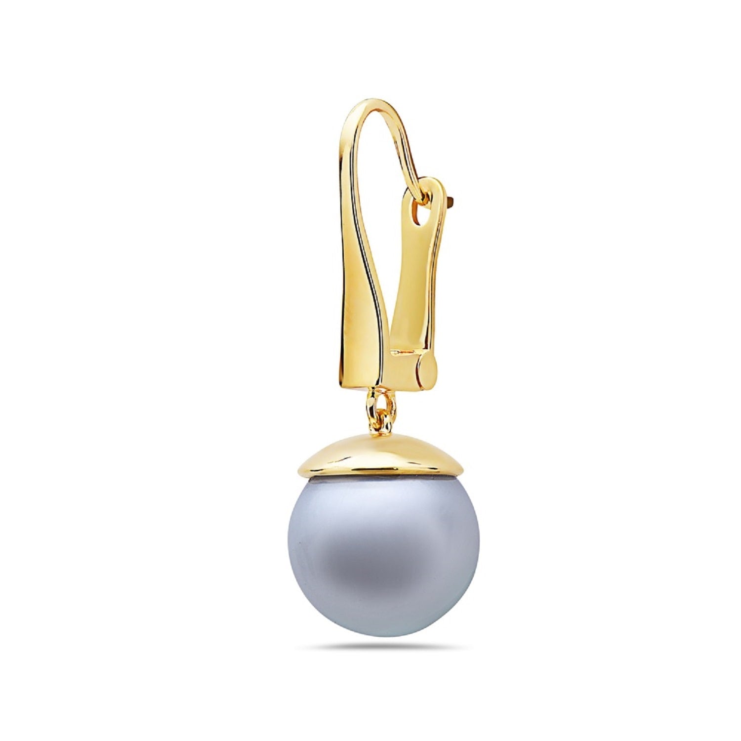 Classic South Sea Pearl Drop Earrings In 18K Yellow Gold