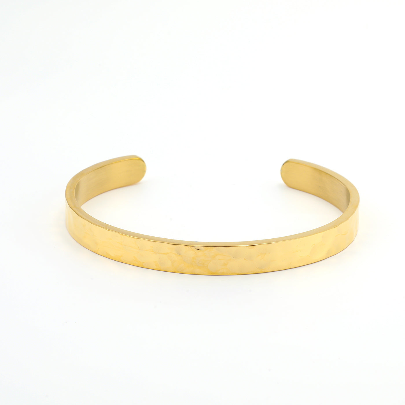 Claudia - Hammered Bangle Bracelet Stainless Steel