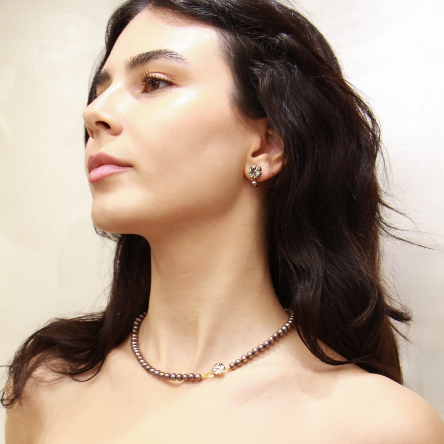 Cleito Necklace - Black Pearl