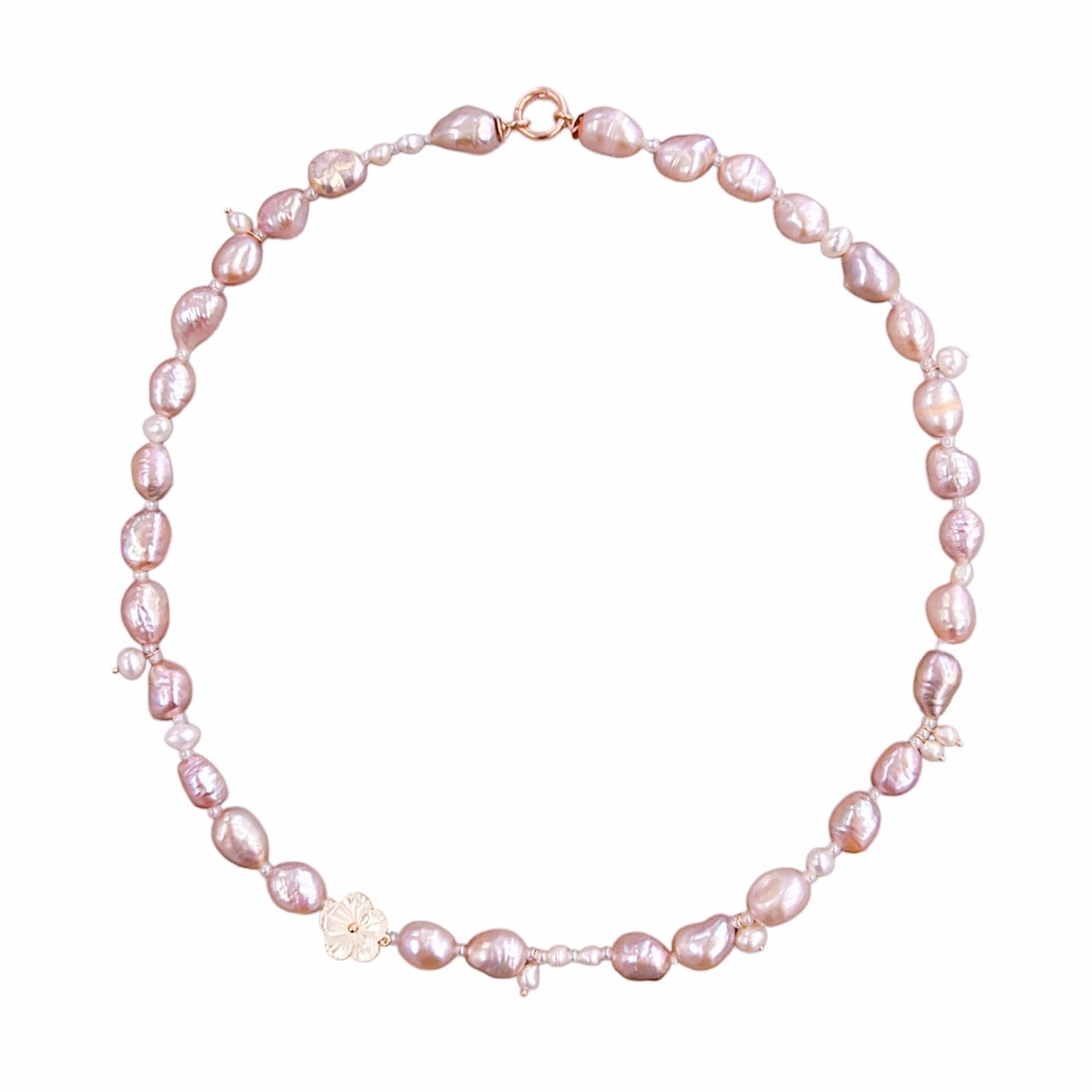 Cleito Matmazel Pink Pearl Necklace