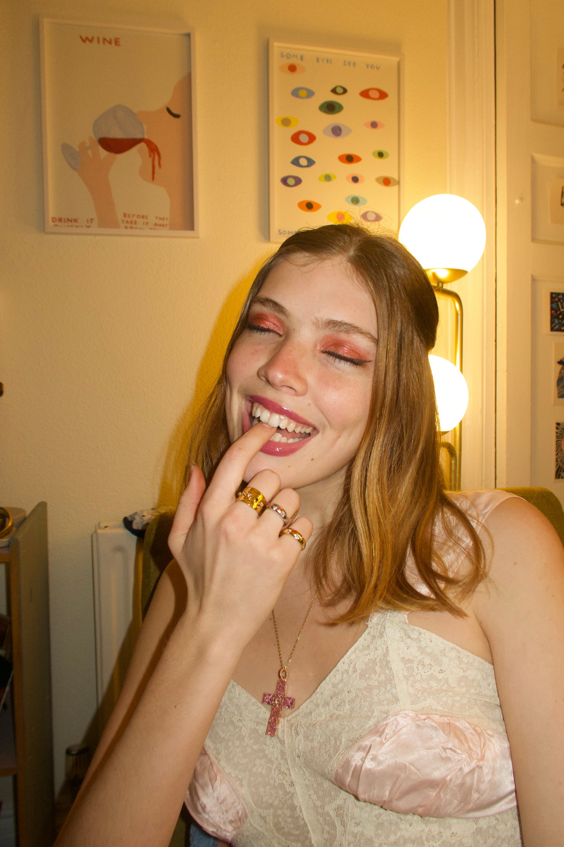 Cleo's Gemstone Ring In Gold