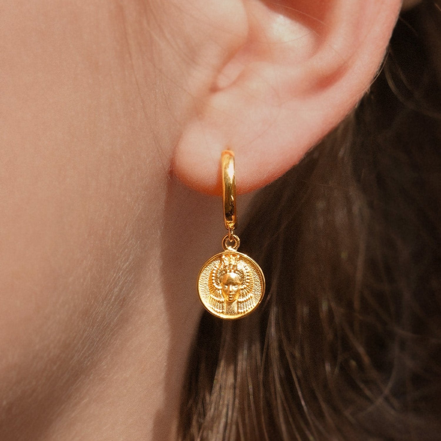Cleopatra Earrings Vermeil