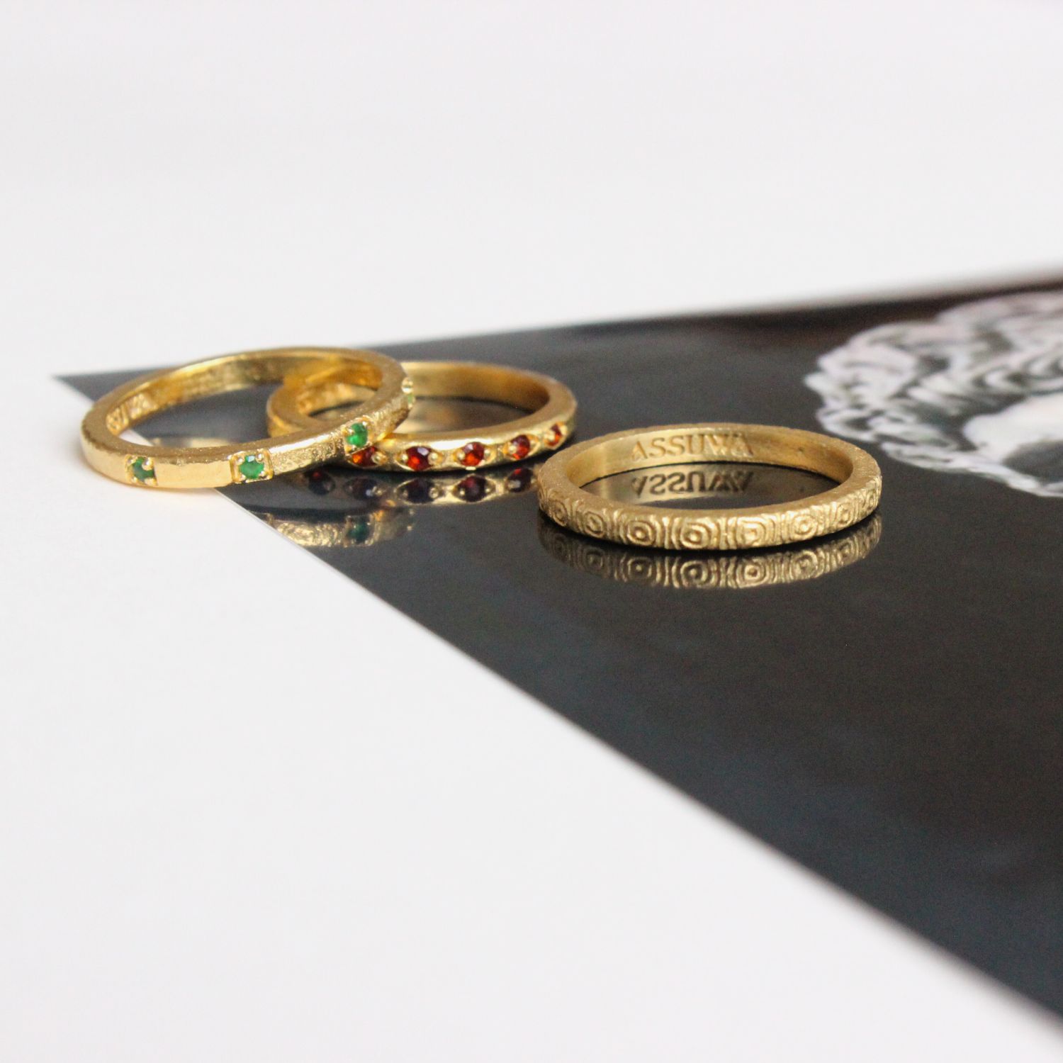 Cleopatra & Mehen Ring Set