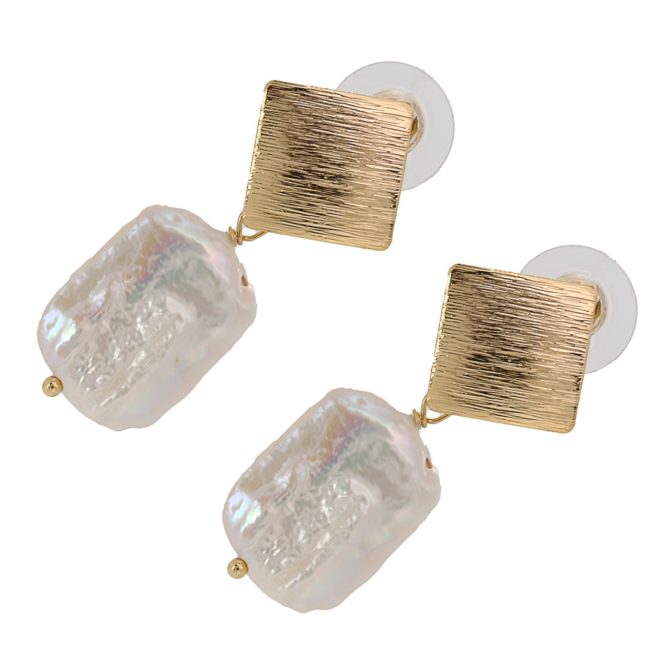 Pearl Gold Cleopatra Earrings Gold