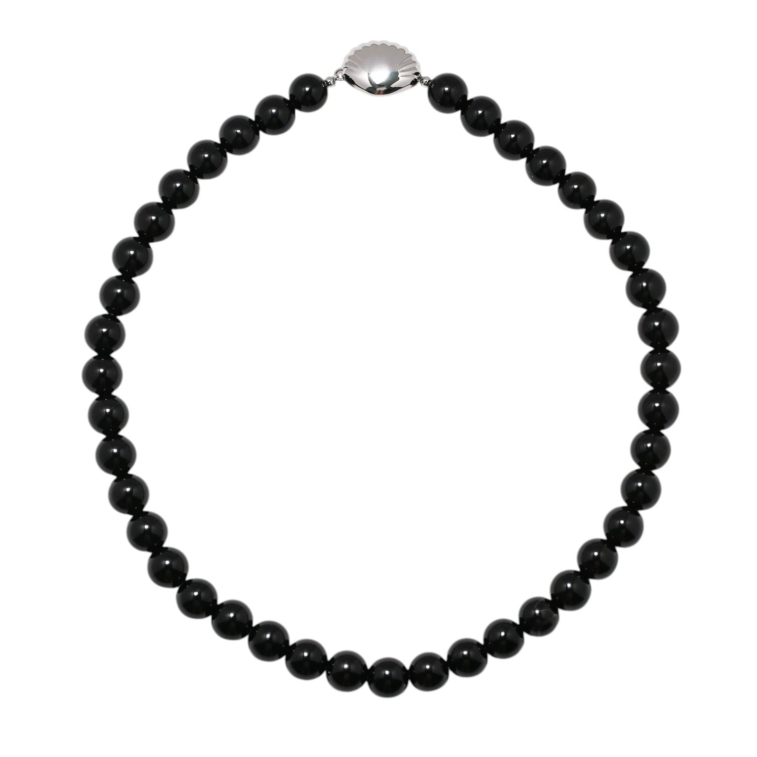Clio Bead Necklace Black