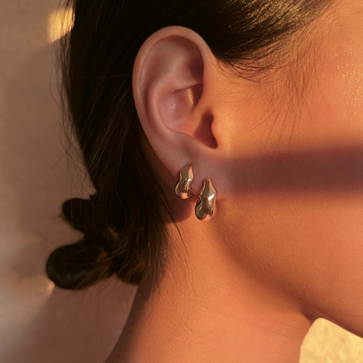 Cloud Grande Hoops Gold