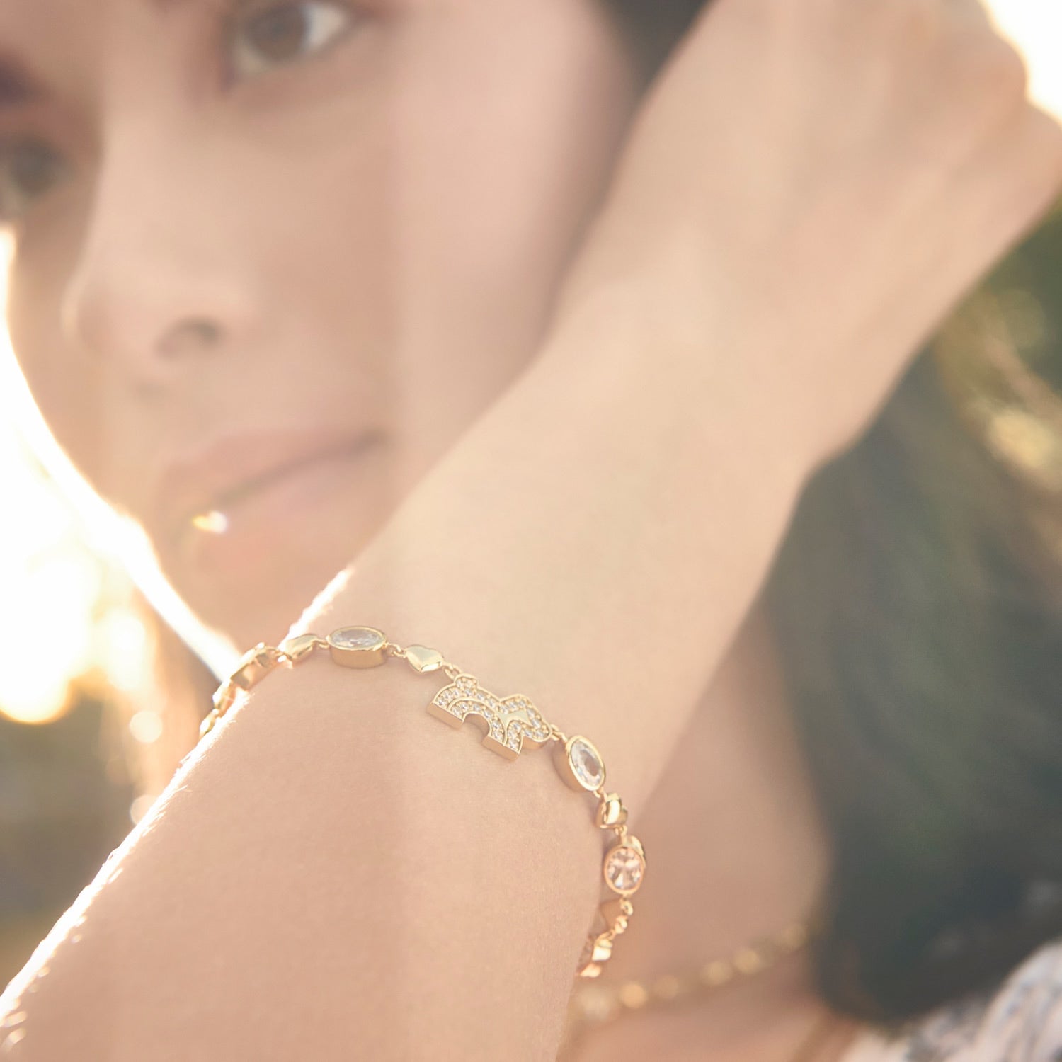 Cloud Haven Crystal Logo Bracelet