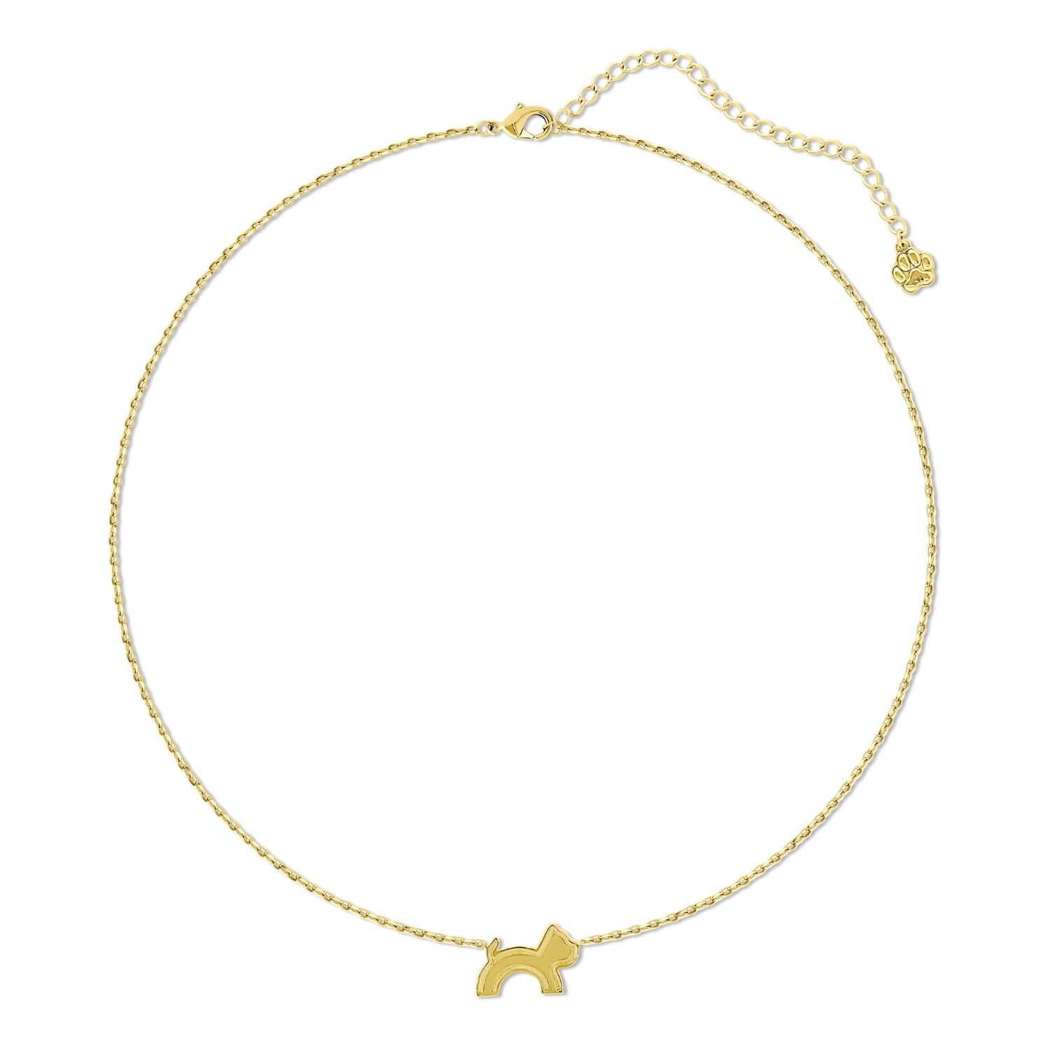 Cloud Haven Dainty Logo Pendant Necklace Gold