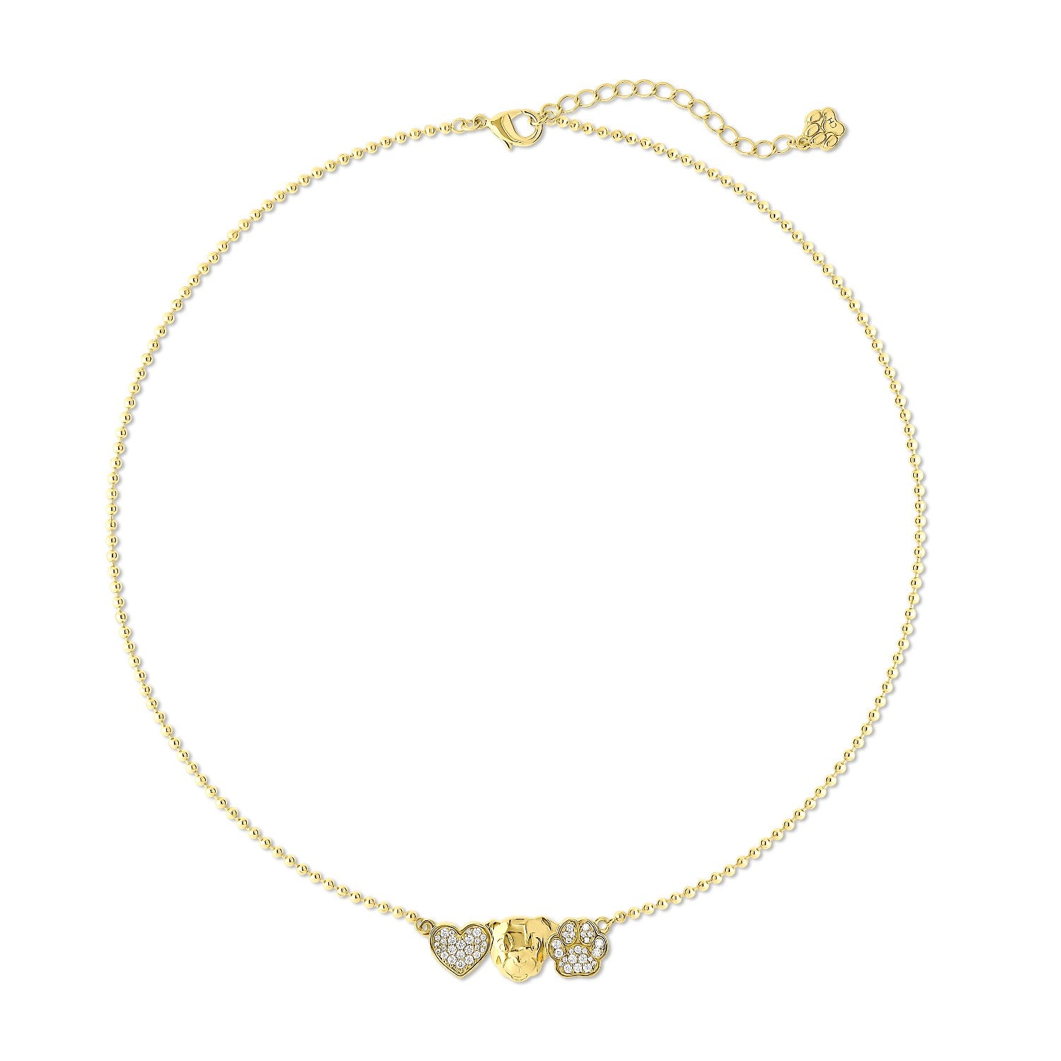 Cloud Haven Dainty Pit Bull Heart Necklace