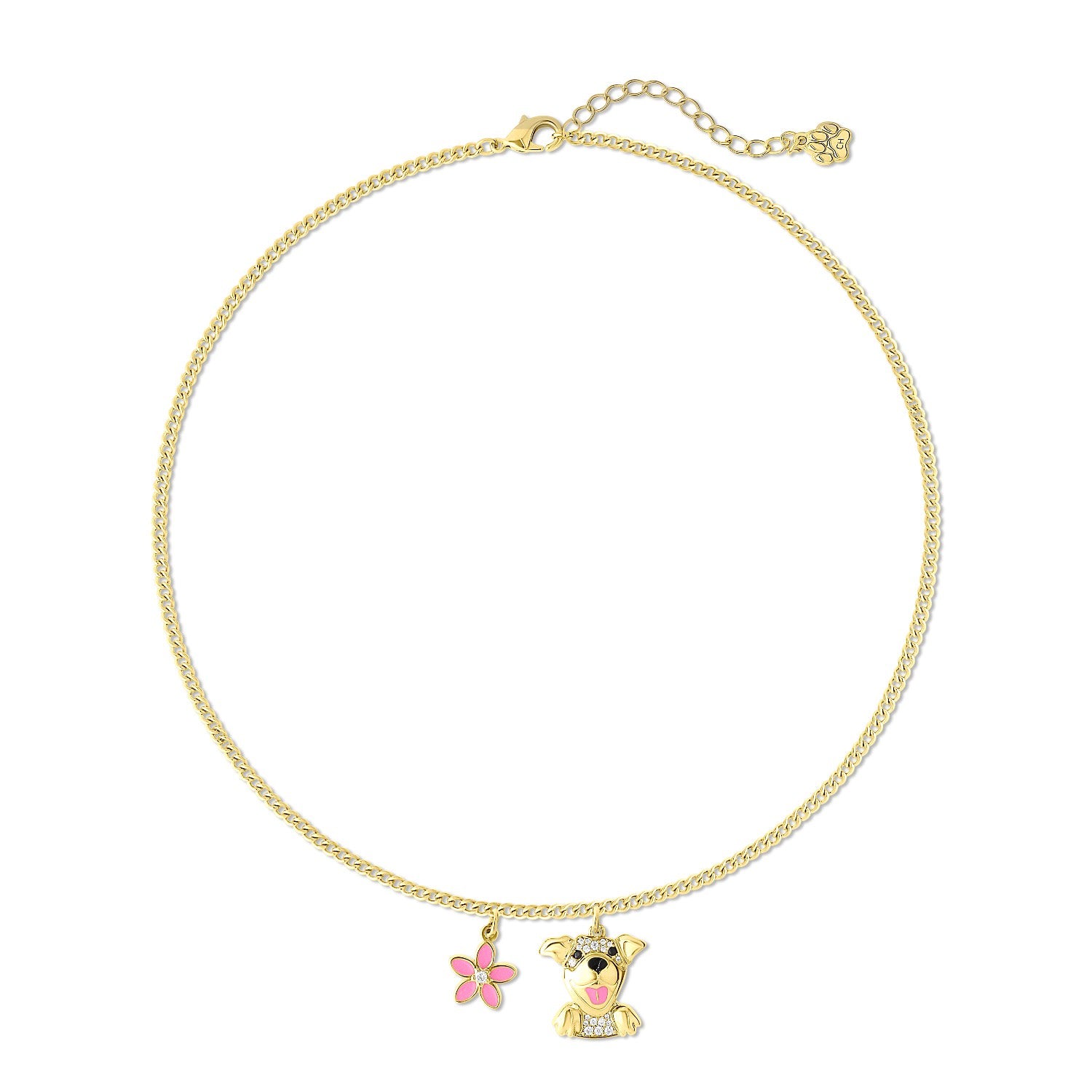 Cloud Haven Happy Pittie Pendant Necklace