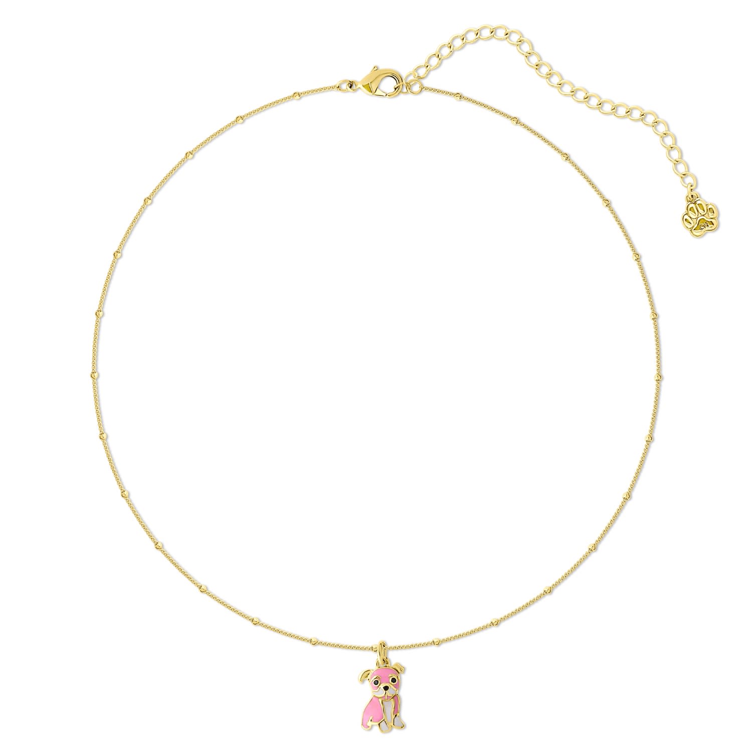 Cloud Haven Mini Bulldog Sweetie Pendant In Bubblegum Pink