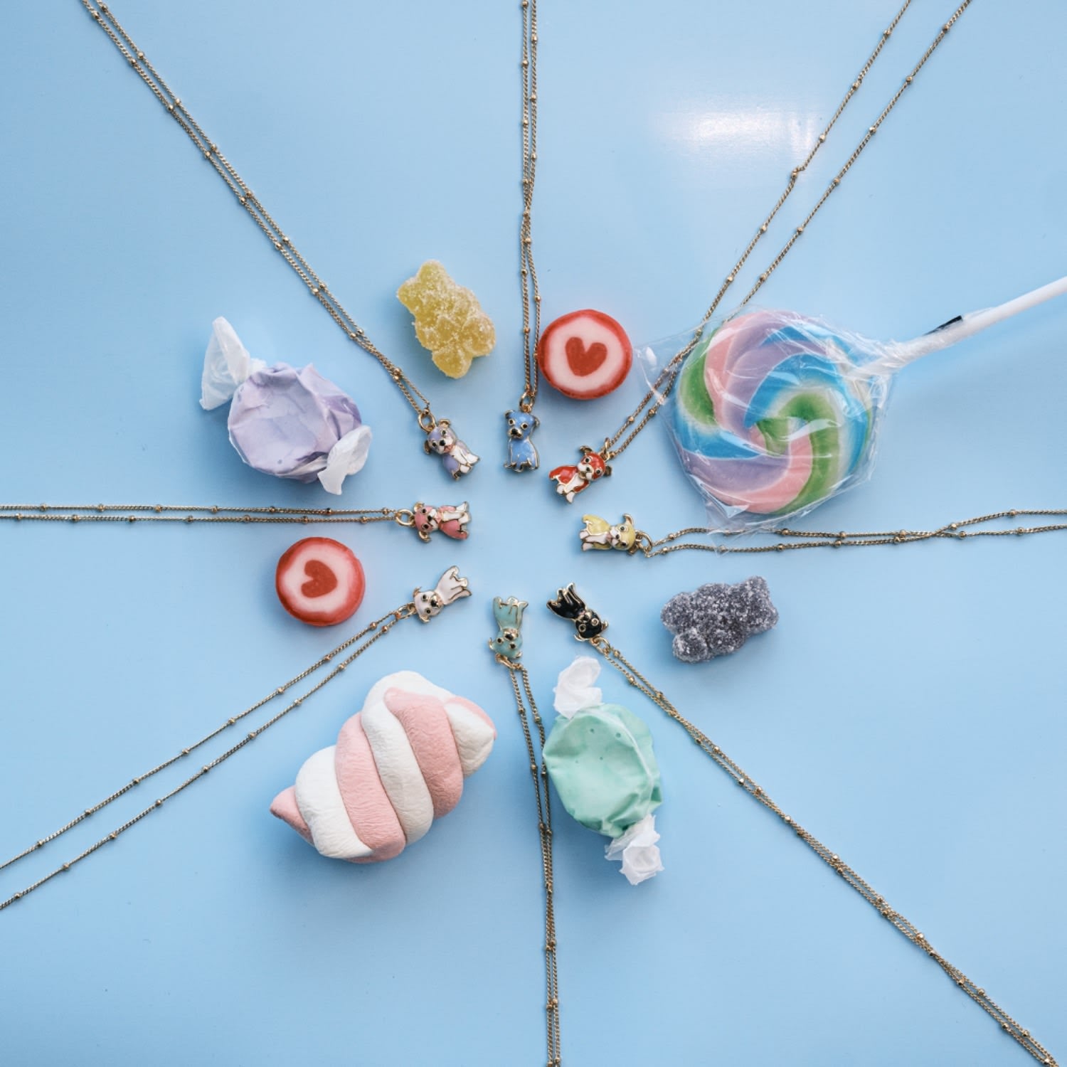 Cloud Haven Mini Bulldog Sweetie Pendant In Candy Apple Red