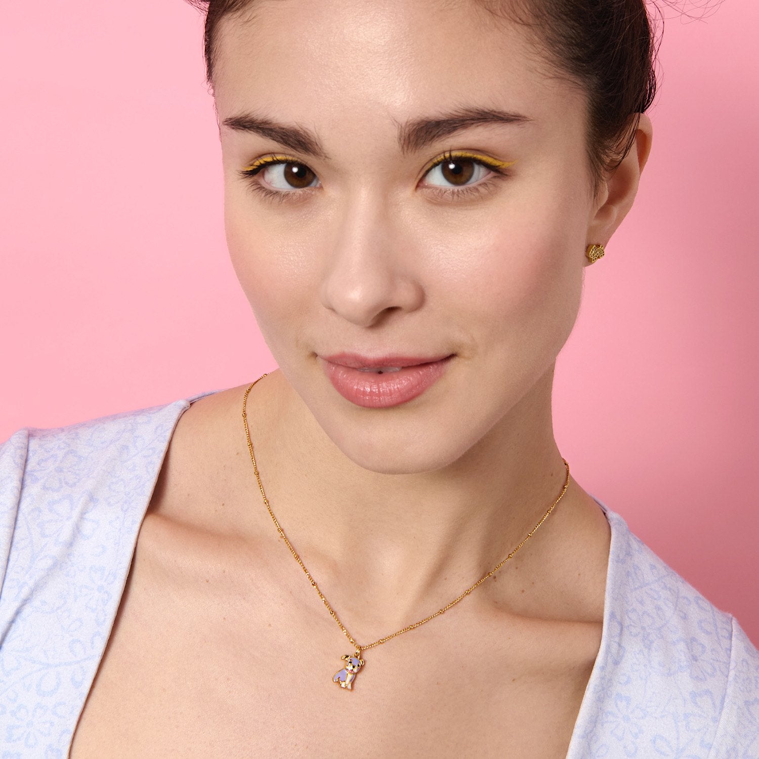 Cloud Haven Mini Bulldog Sweetie Pendant In Lollipop Purple