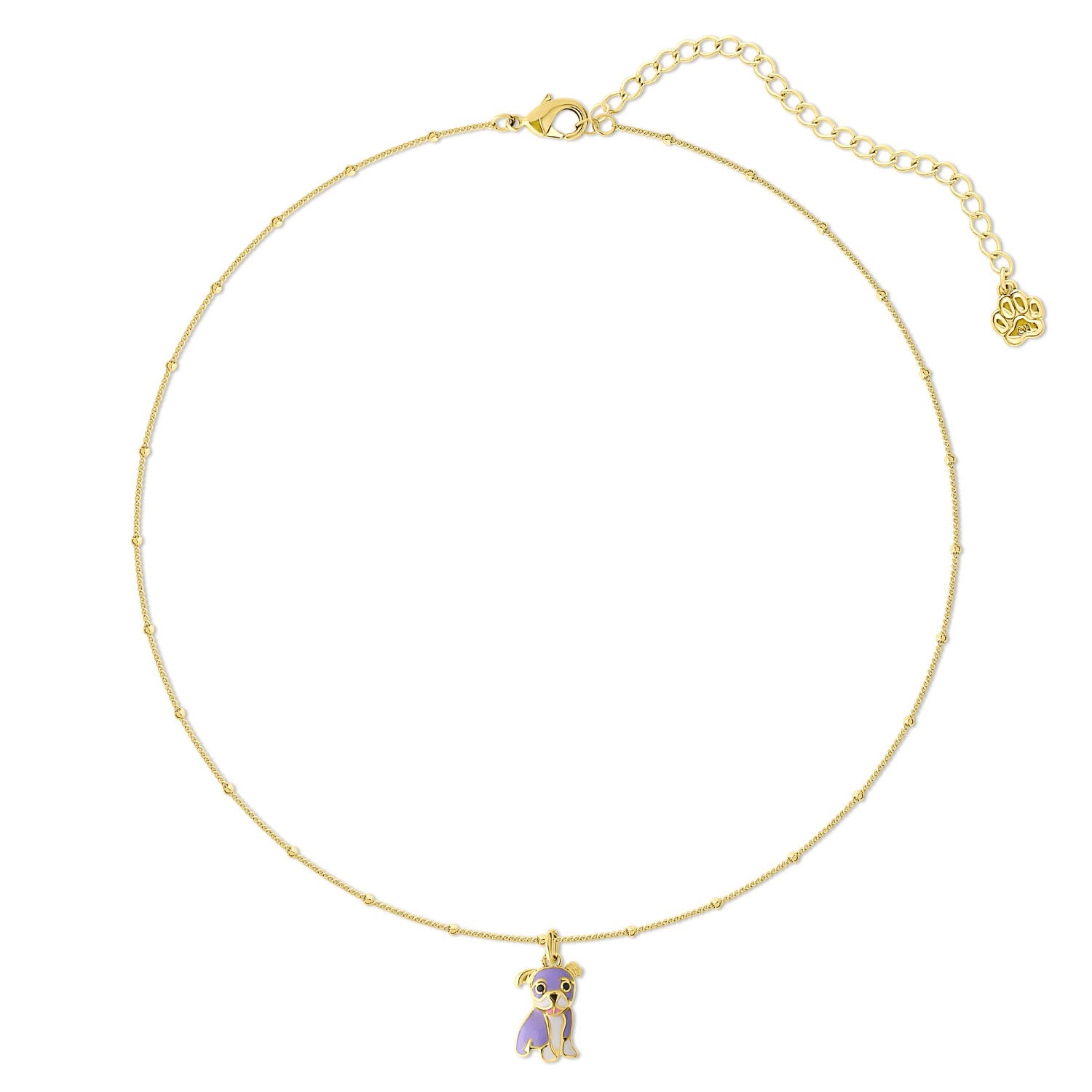 Cloud Haven Mini Bulldog Sweetie Pendant In Lollipop Purple