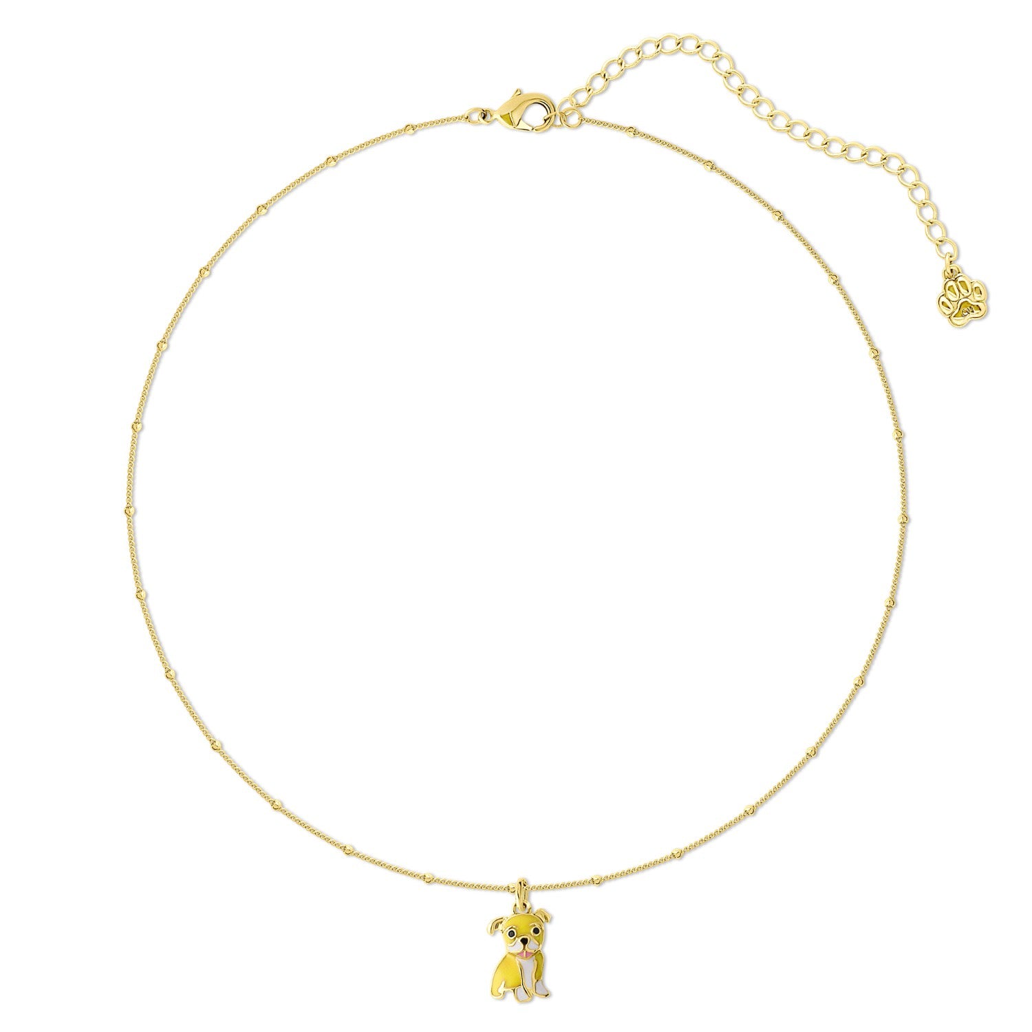 Cloud Haven Mini Bulldog Sweetie Pendant In Taffy Yellow