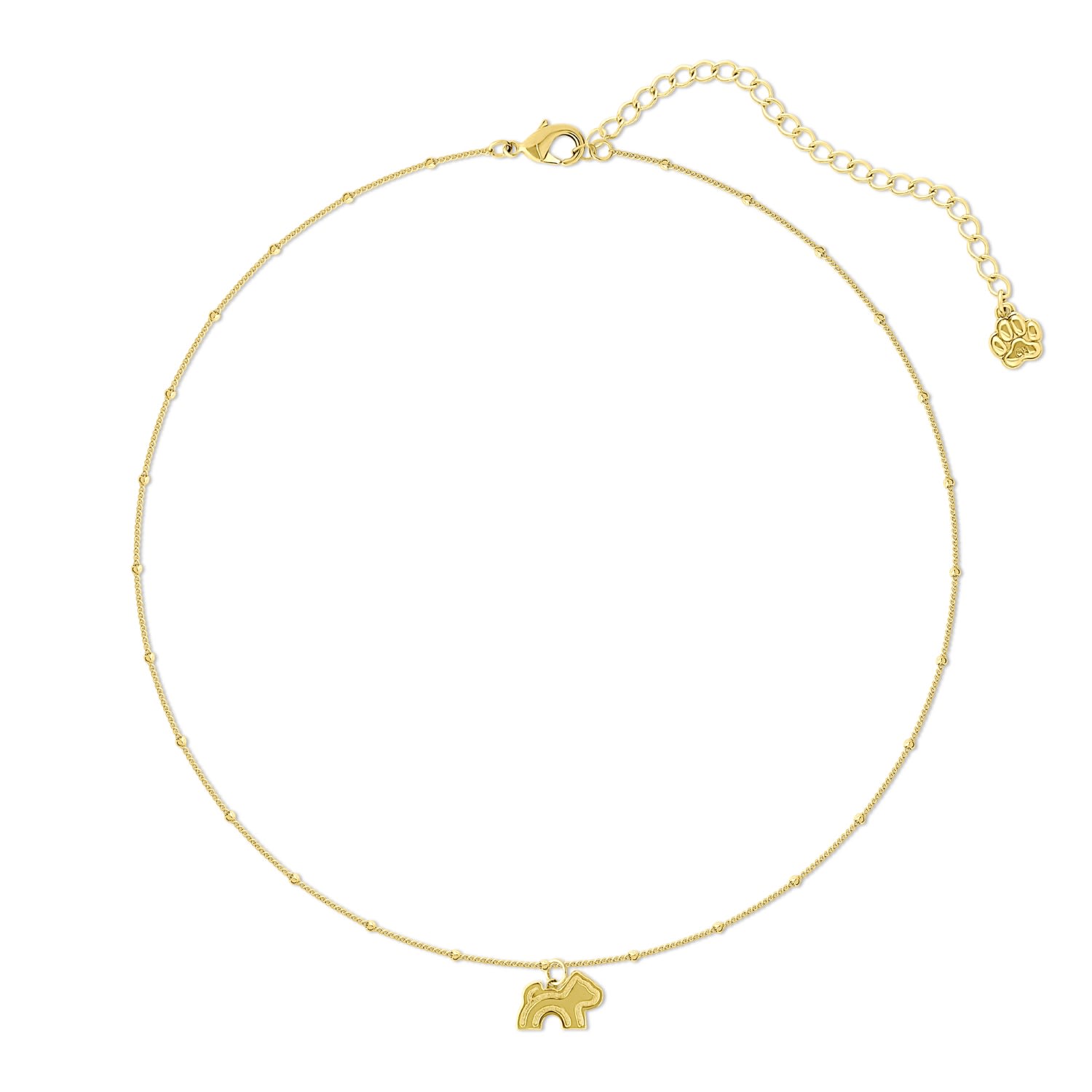 Cloud Haven Mini Dainty Logo Pendant Necklace Gold