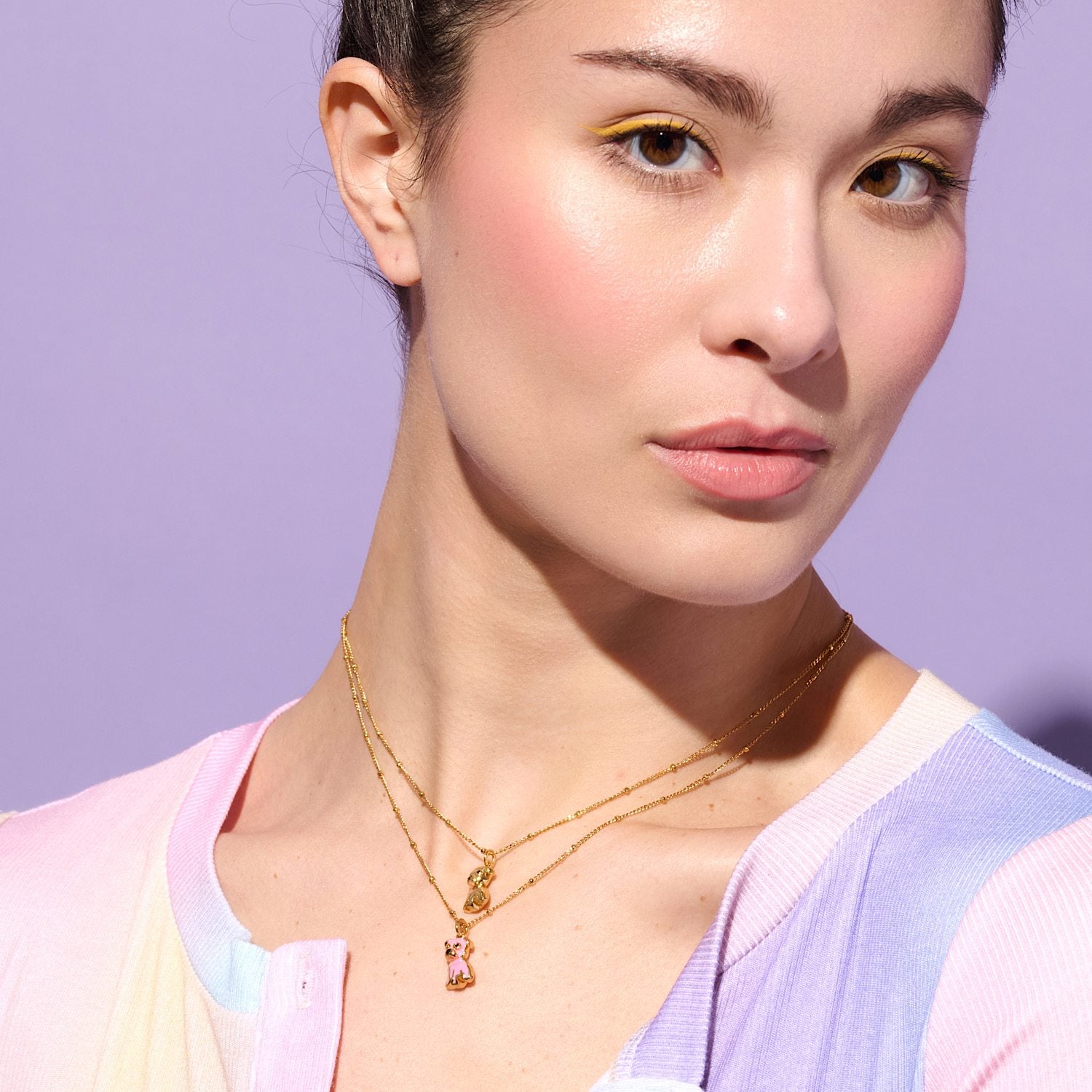 Cloud Haven Mini Pittie Sweetie Pendant In Bubblegum Pink