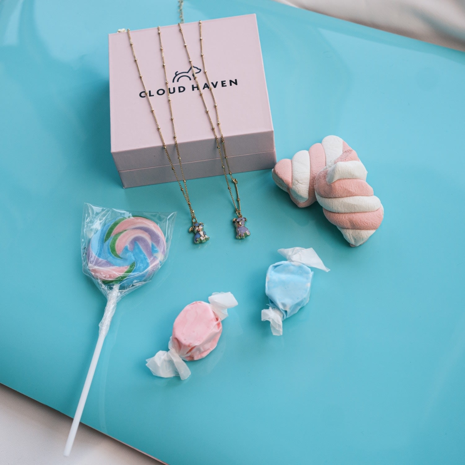 Cloud Haven Mini Pittie Sweetie Pendant In Lollipop Purple