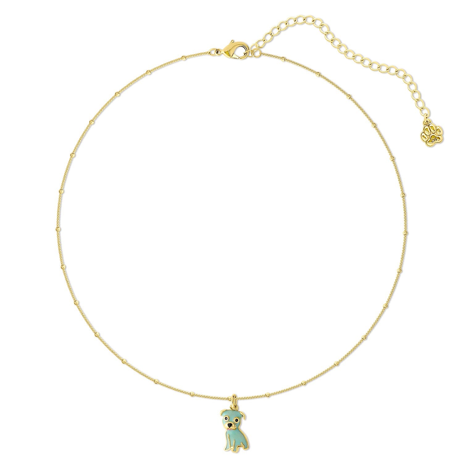 Cloud Haven Mini Pittie Sweetie Pendant In Swirl Pop Turquoise