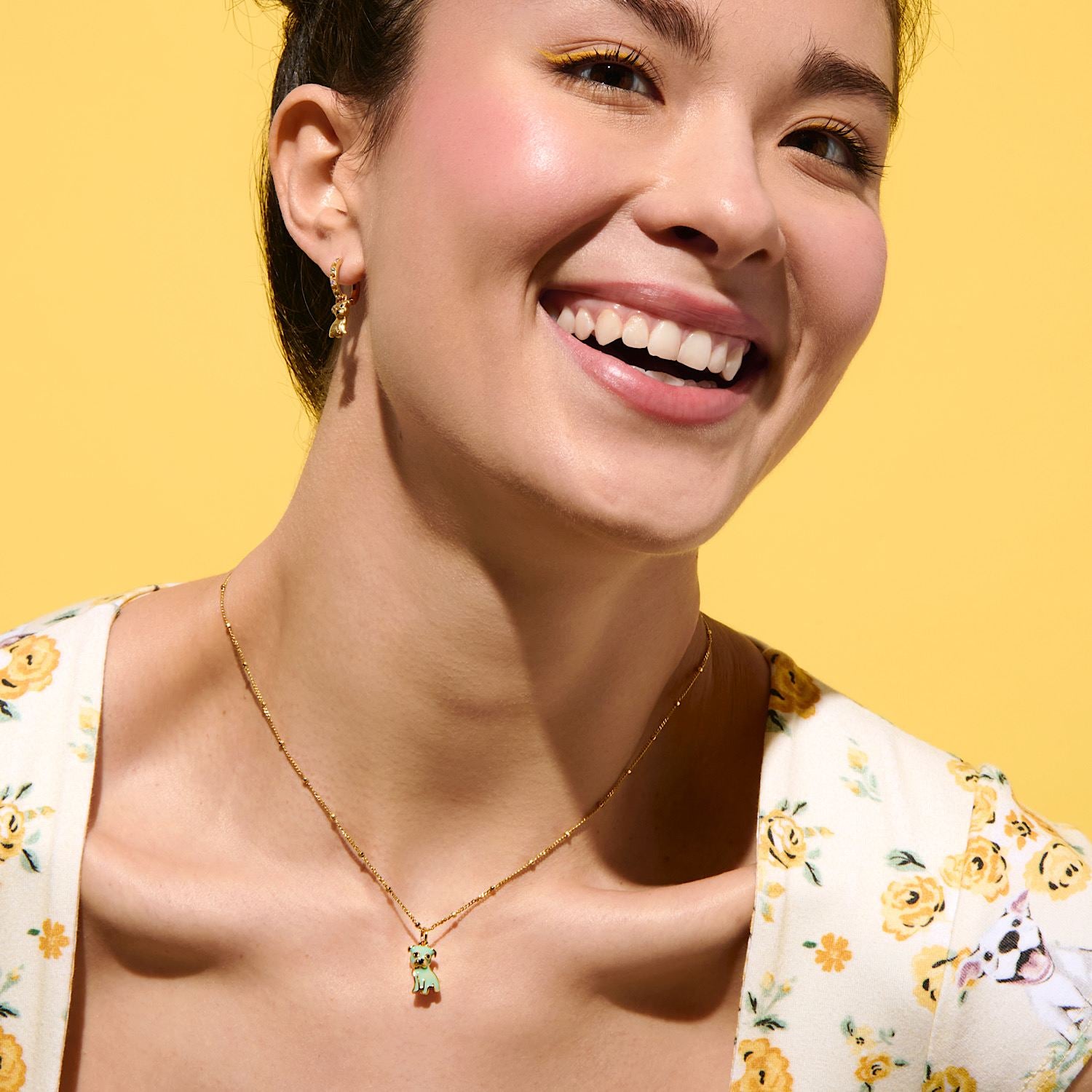 Cloud Haven Mini Pittie Sweetie Pendant In Swirl Pop Turquoise