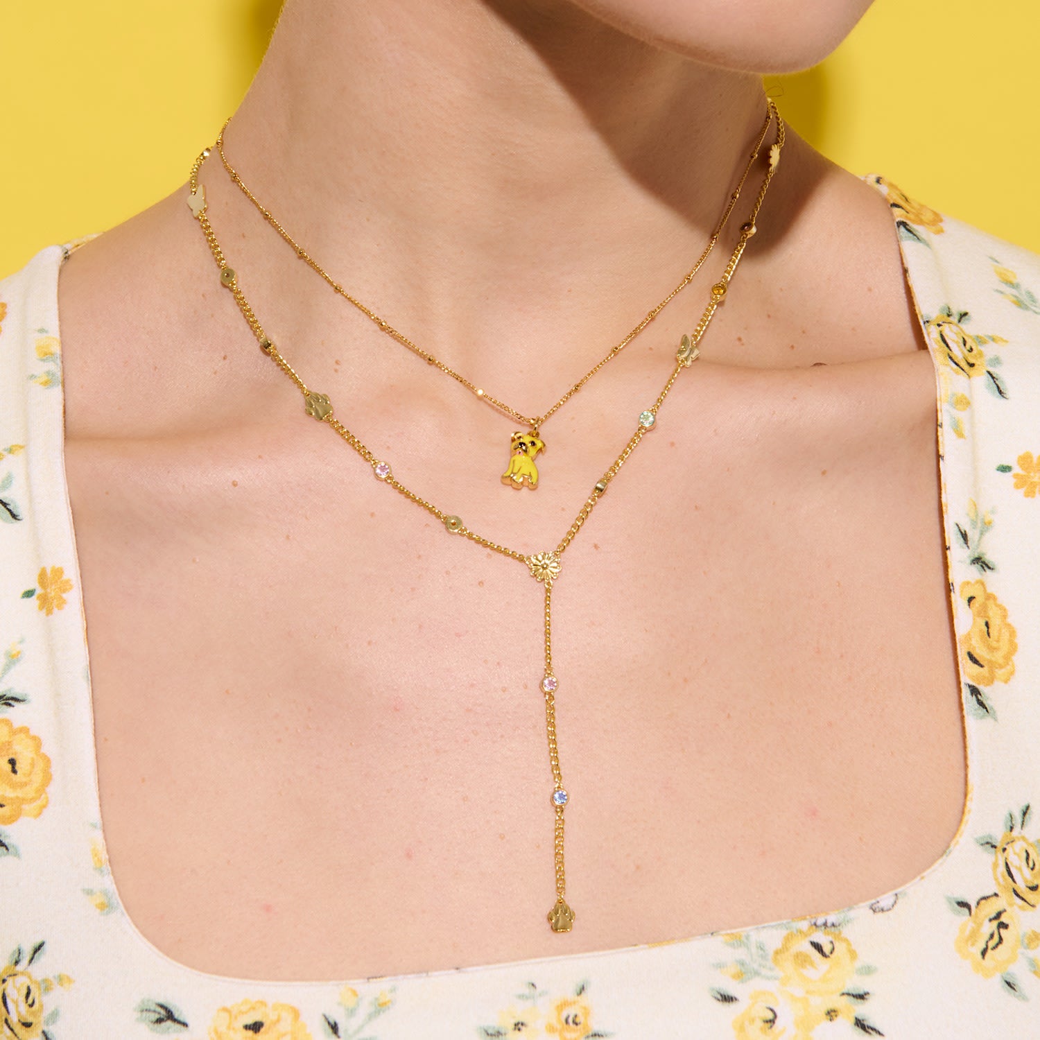 Cloud Haven Mini Pittie Sweetie Pendant In Taffy Yellow